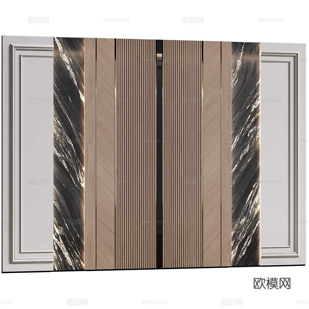 背景墙3d模型下载