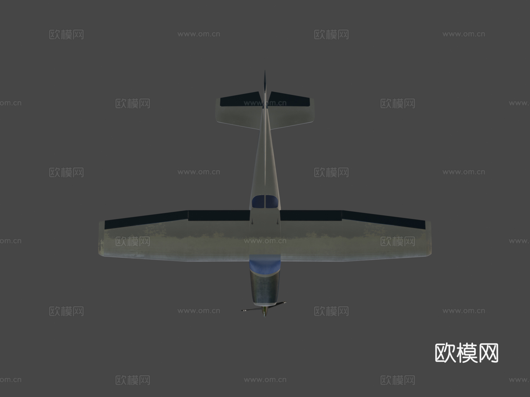 塞斯纳172SP3d模型下载（渲染图5）