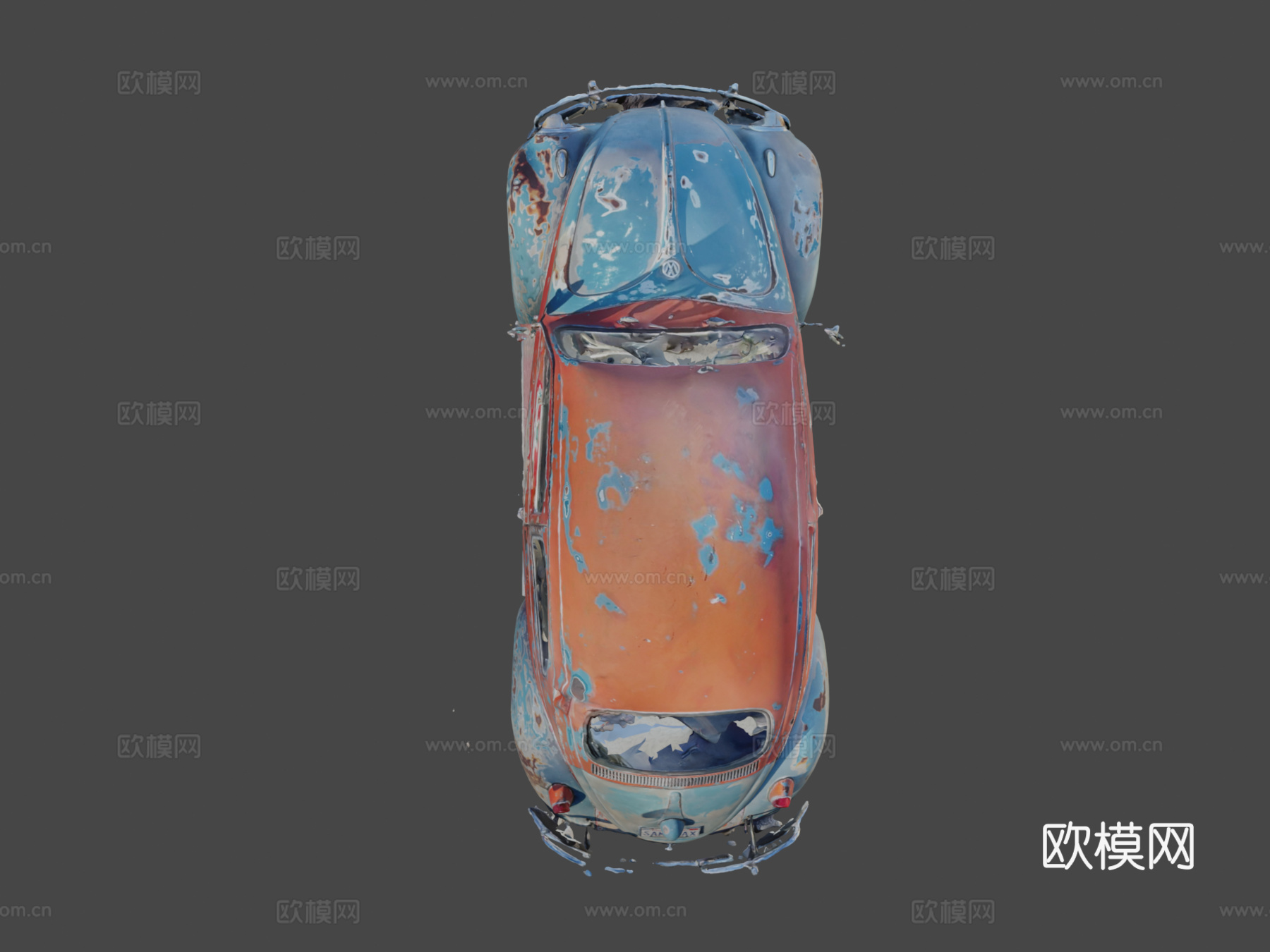 旧大众甲壳虫3d模型下载（渲染图7）