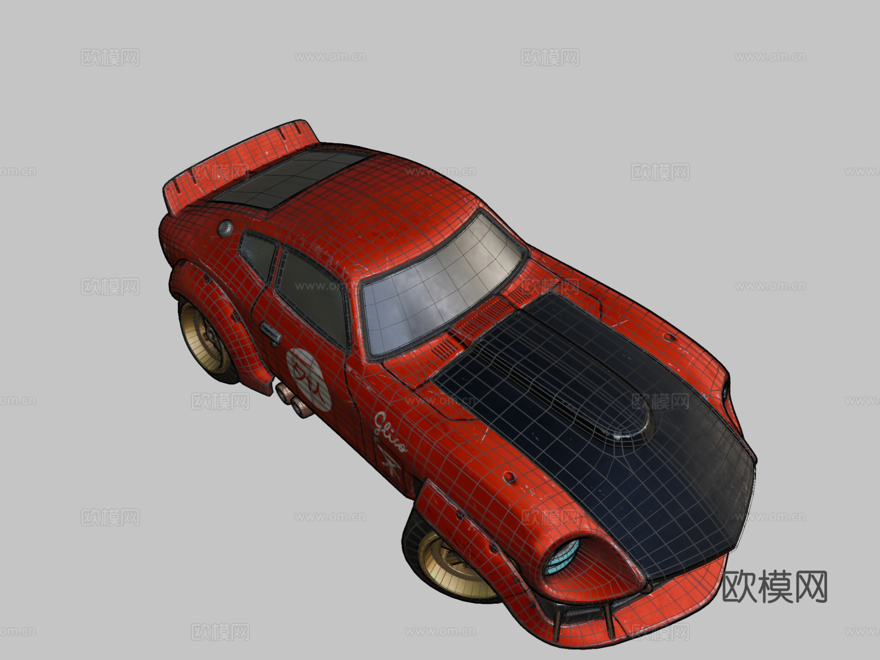 盖金-达特桑240Z3d模型下载（渲染图2）