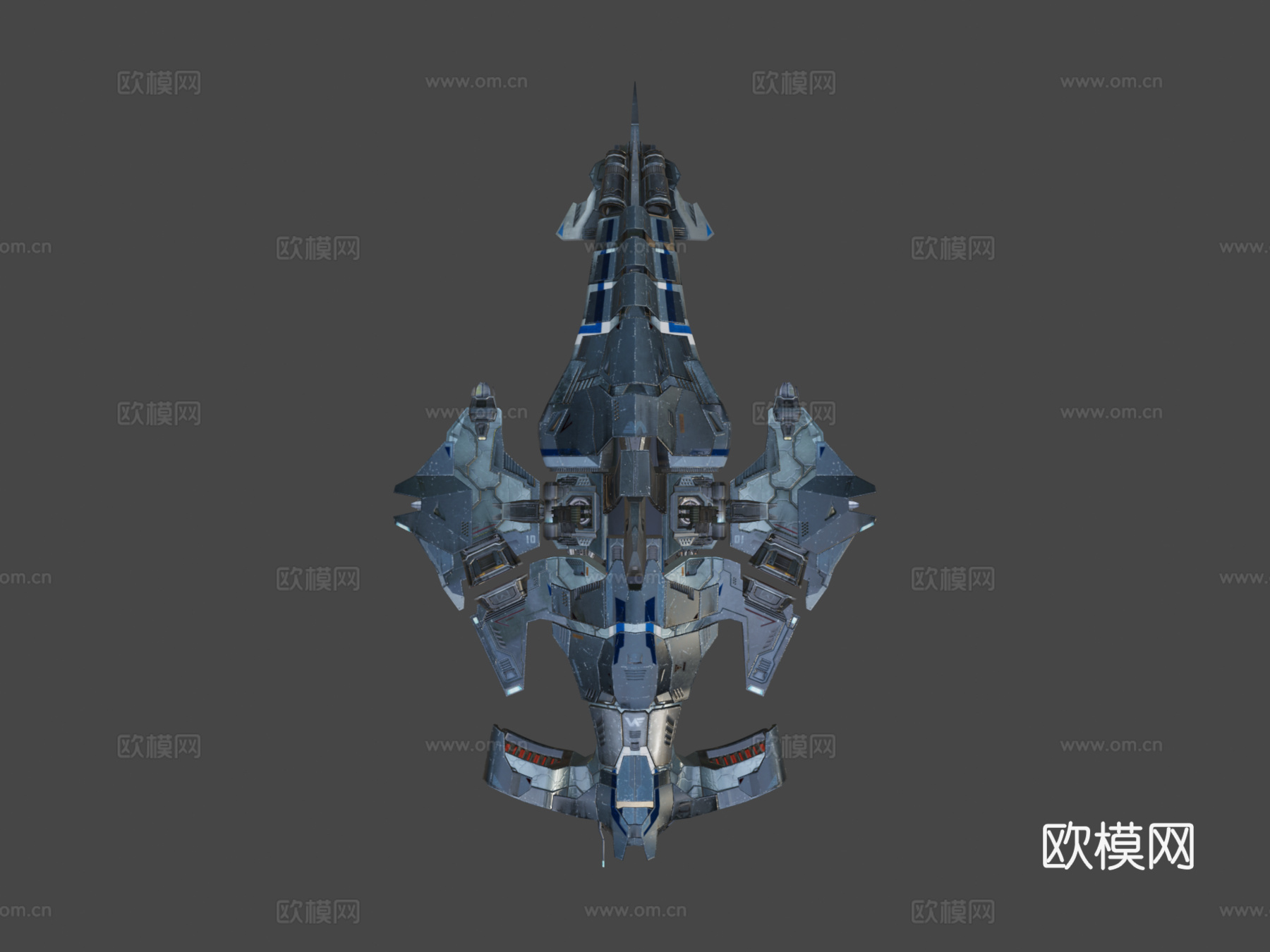 全副武装的锤头鲨3d模型下载（渲染图7）