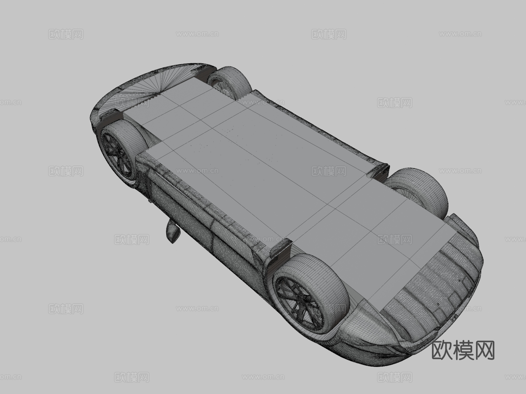 保时捷泰坎涡轮S跨界旅行车20213d模型下载（渲染图3）