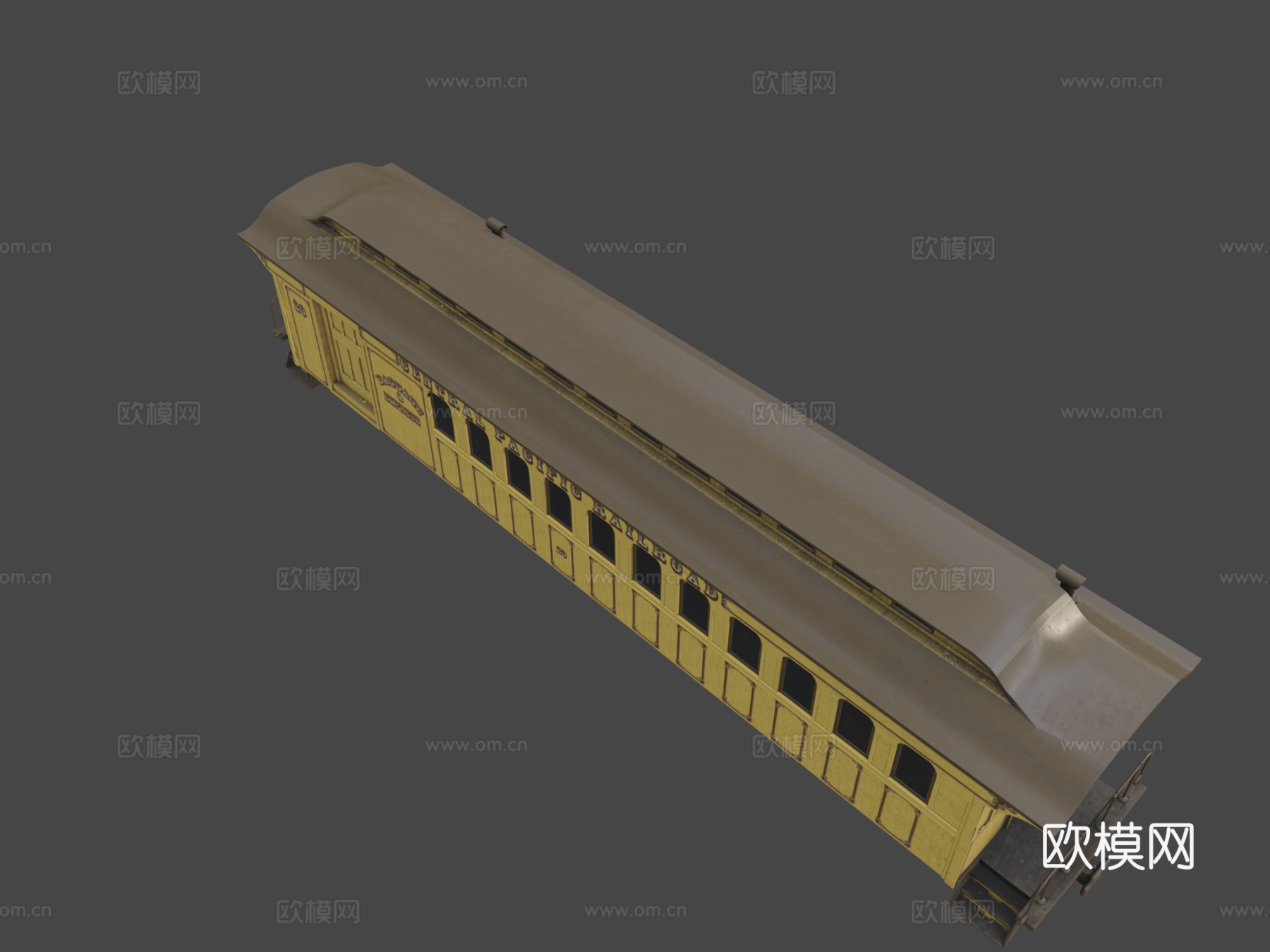 中央太平洋联合车厢3d模型下载（渲染图8）