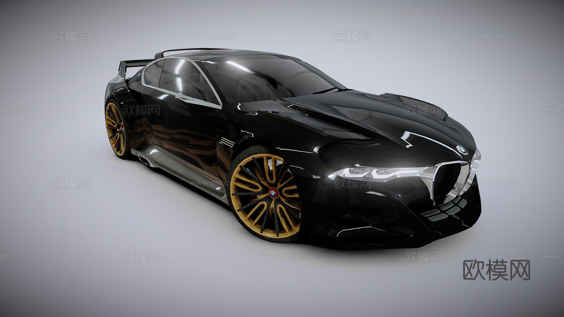 宝马3.0 CSL致敬R3d模型下载（渲染图1）