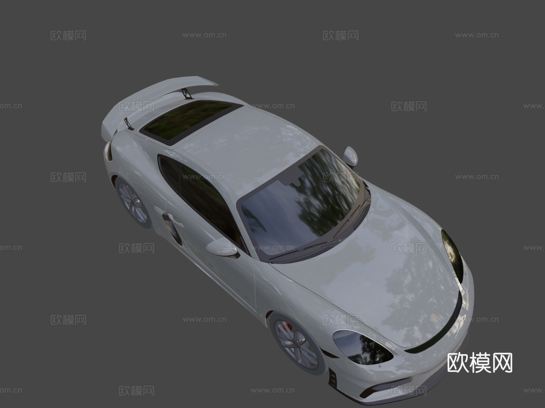 保时捷3d模型下载（渲染图7）