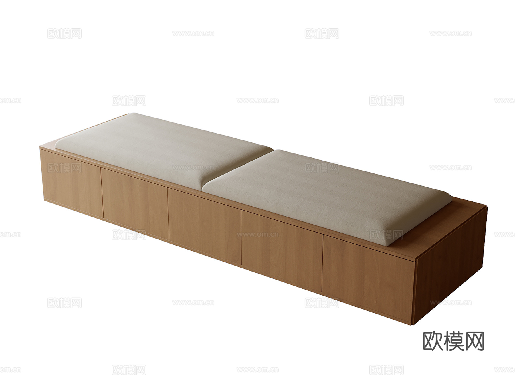 现代飘窗垫su模型