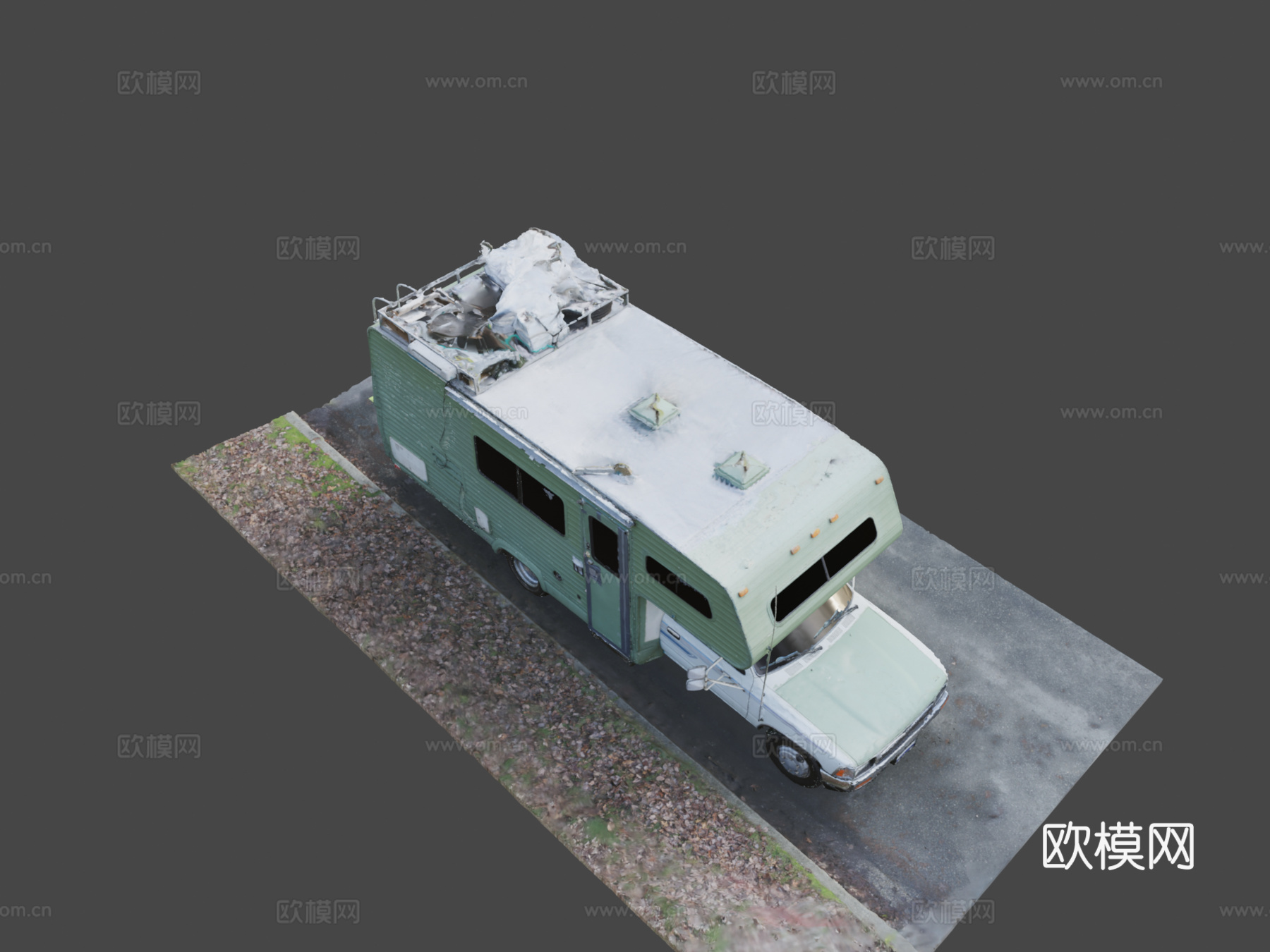 老旧丰田露营车-RV-[扫描]3d模型下载（渲染图8）