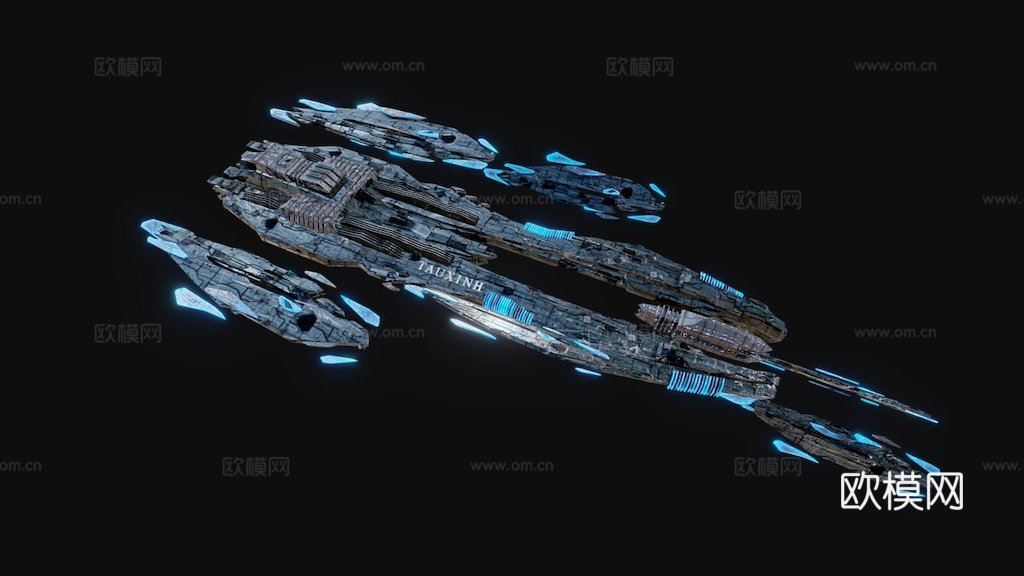 陶欣无畏舰3d模型下载（渲染图1）