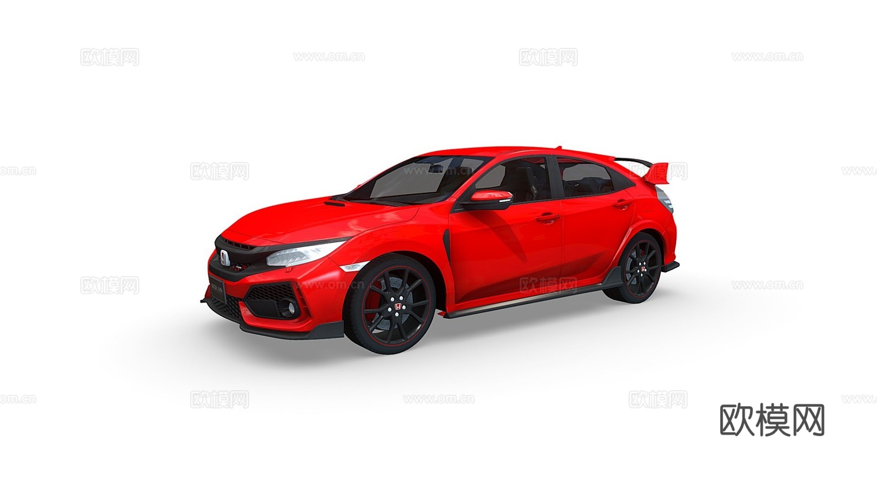 本田思域Type R 20183d模型下载（渲染图1）