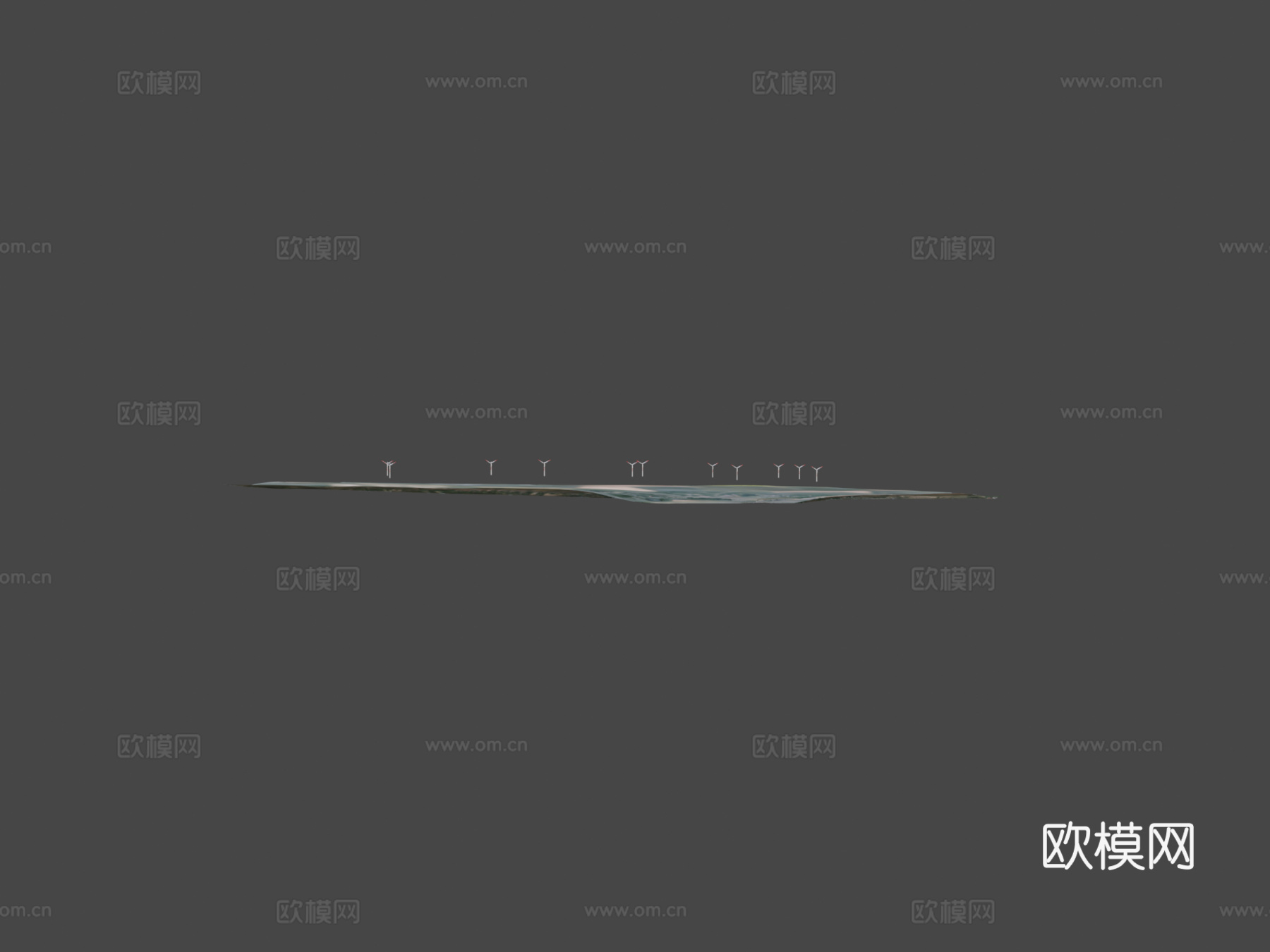 ICE 3列车在数字地形模型上 - 测试23d模型