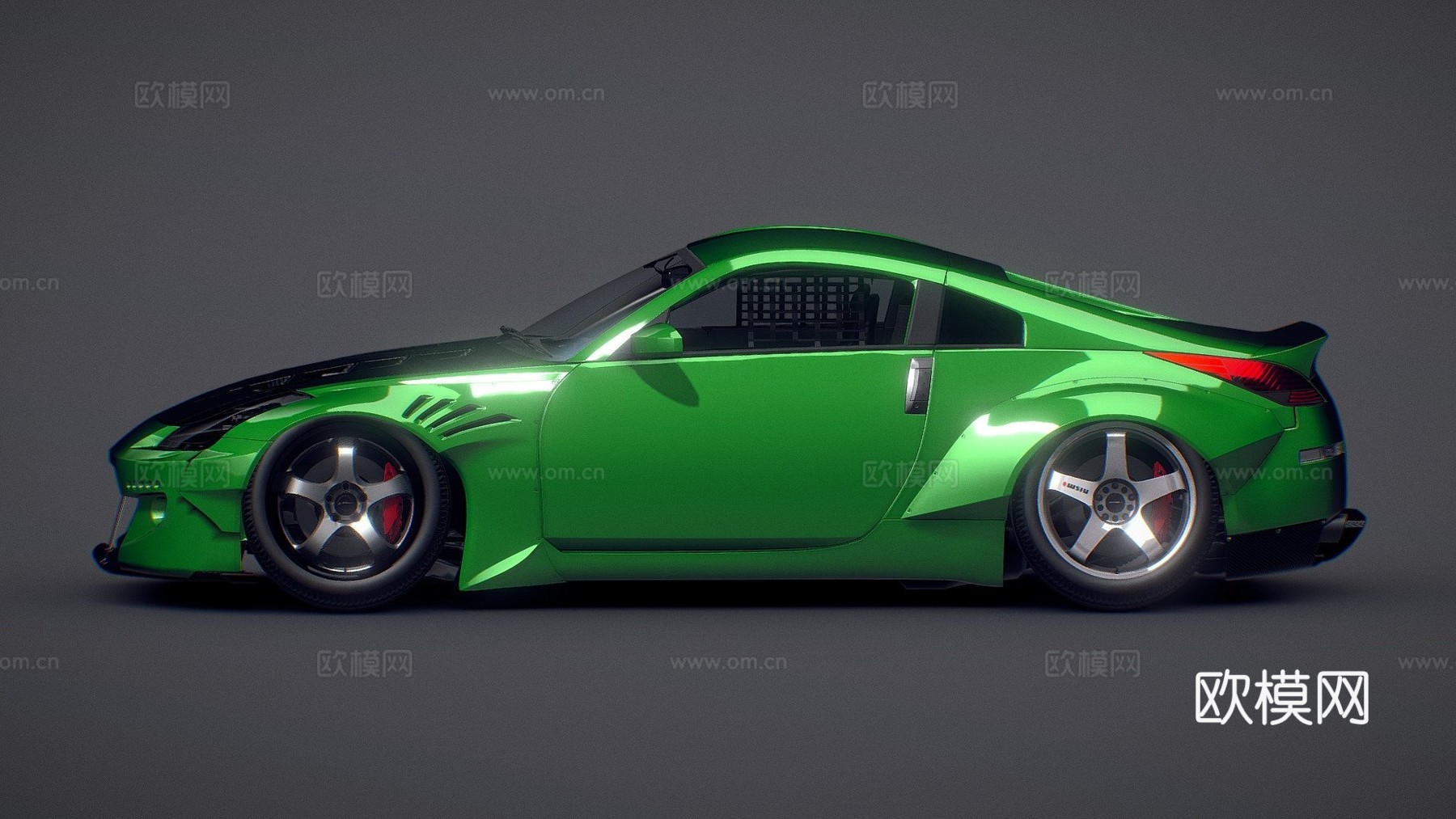日产 350z Rocket Bunny3d模型下载（渲染图1）