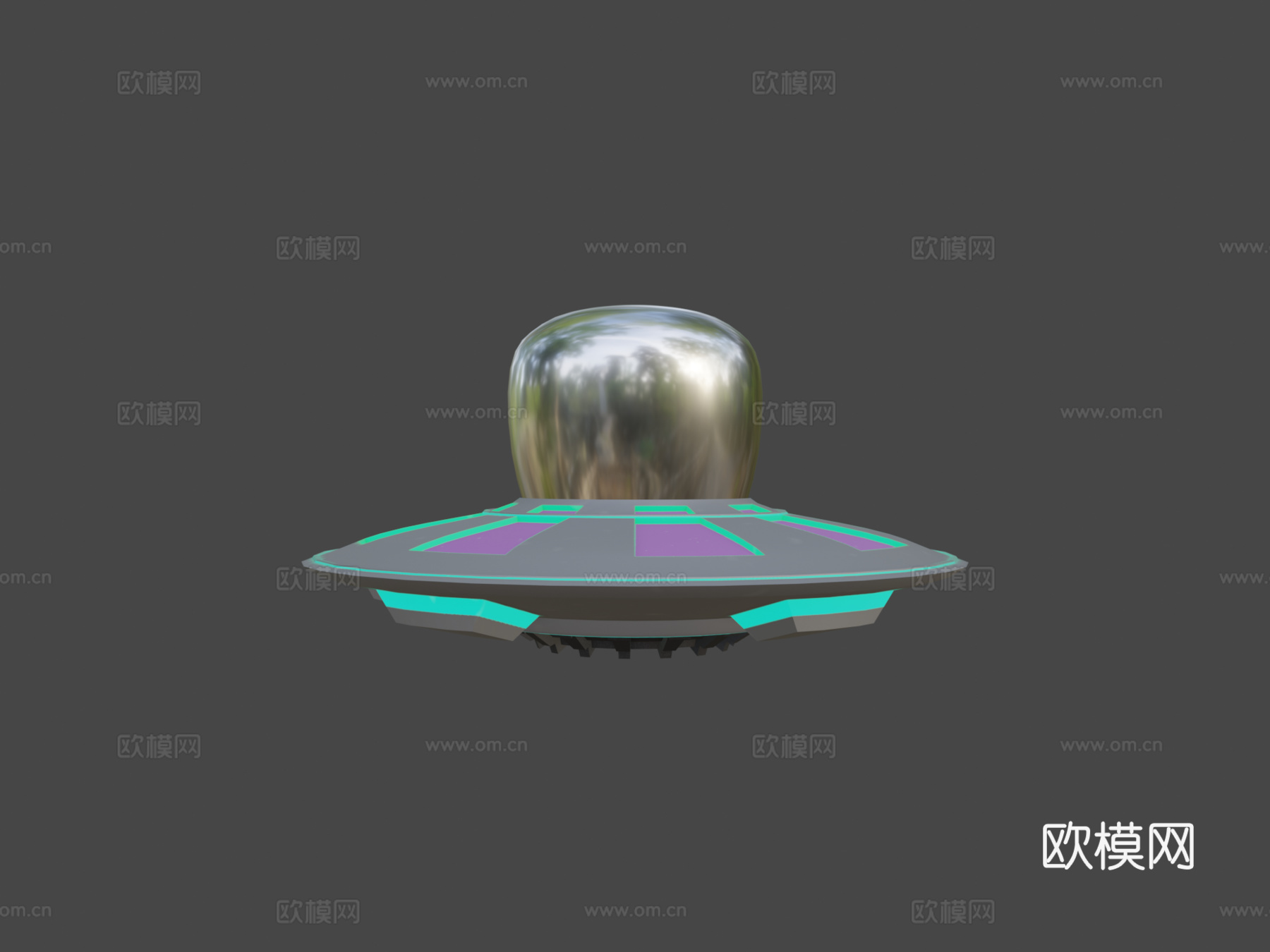 不明飞行物3d模型下载（渲染图6）