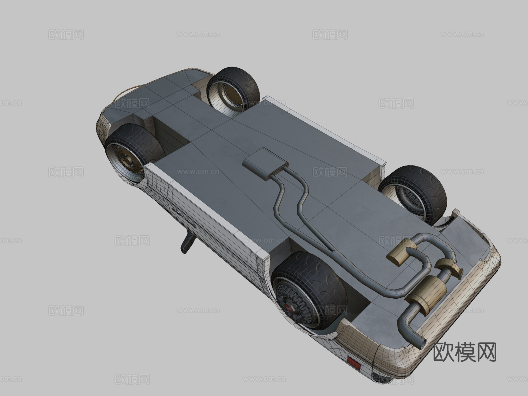 马自达 RX-7 FC 近未来改装3d模型下载（渲染图2）