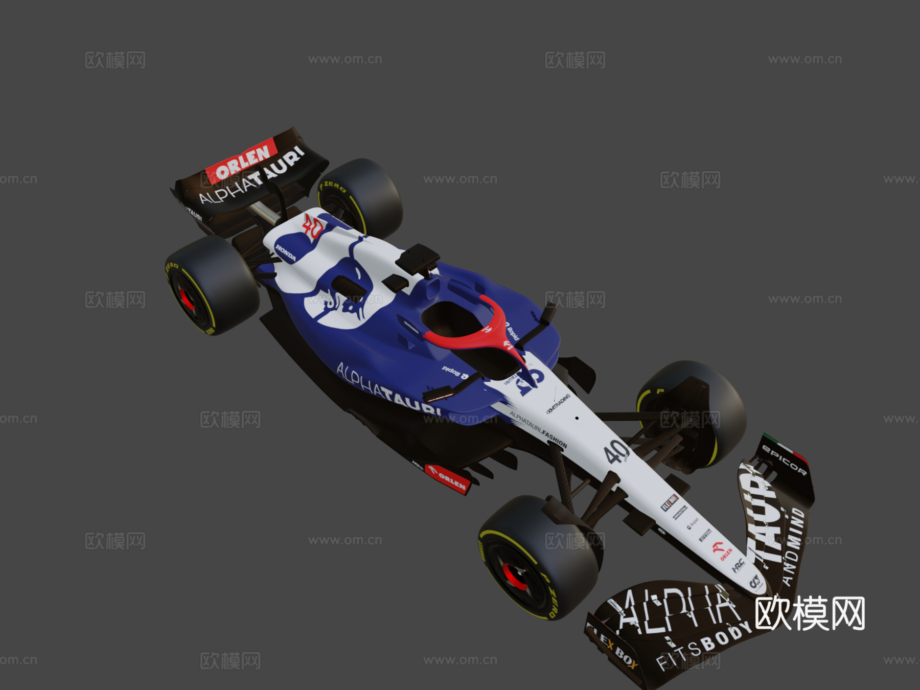 AlphaTauri AT04 20233d模型下载（渲染图8）