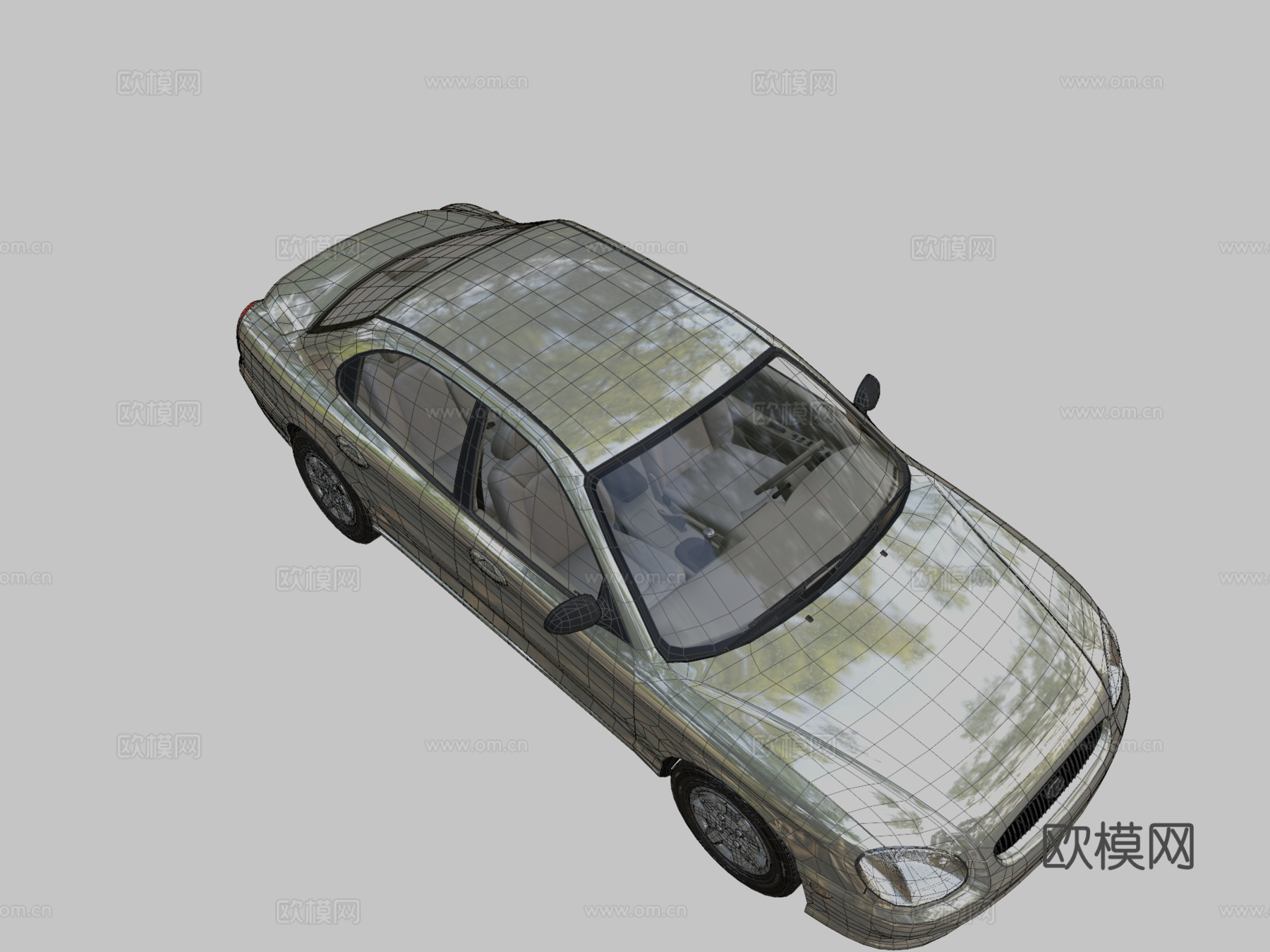 现代索纳塔 (EF)3d模型下载（渲染图2）