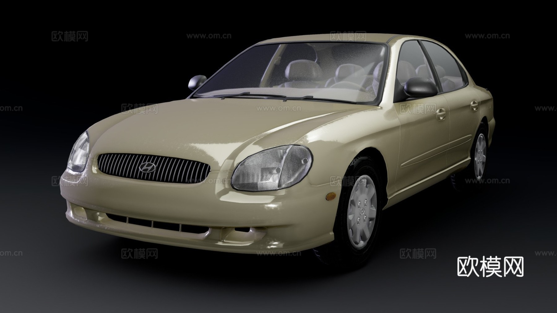 现代索纳塔 (EF)3d模型下载（渲染图1）