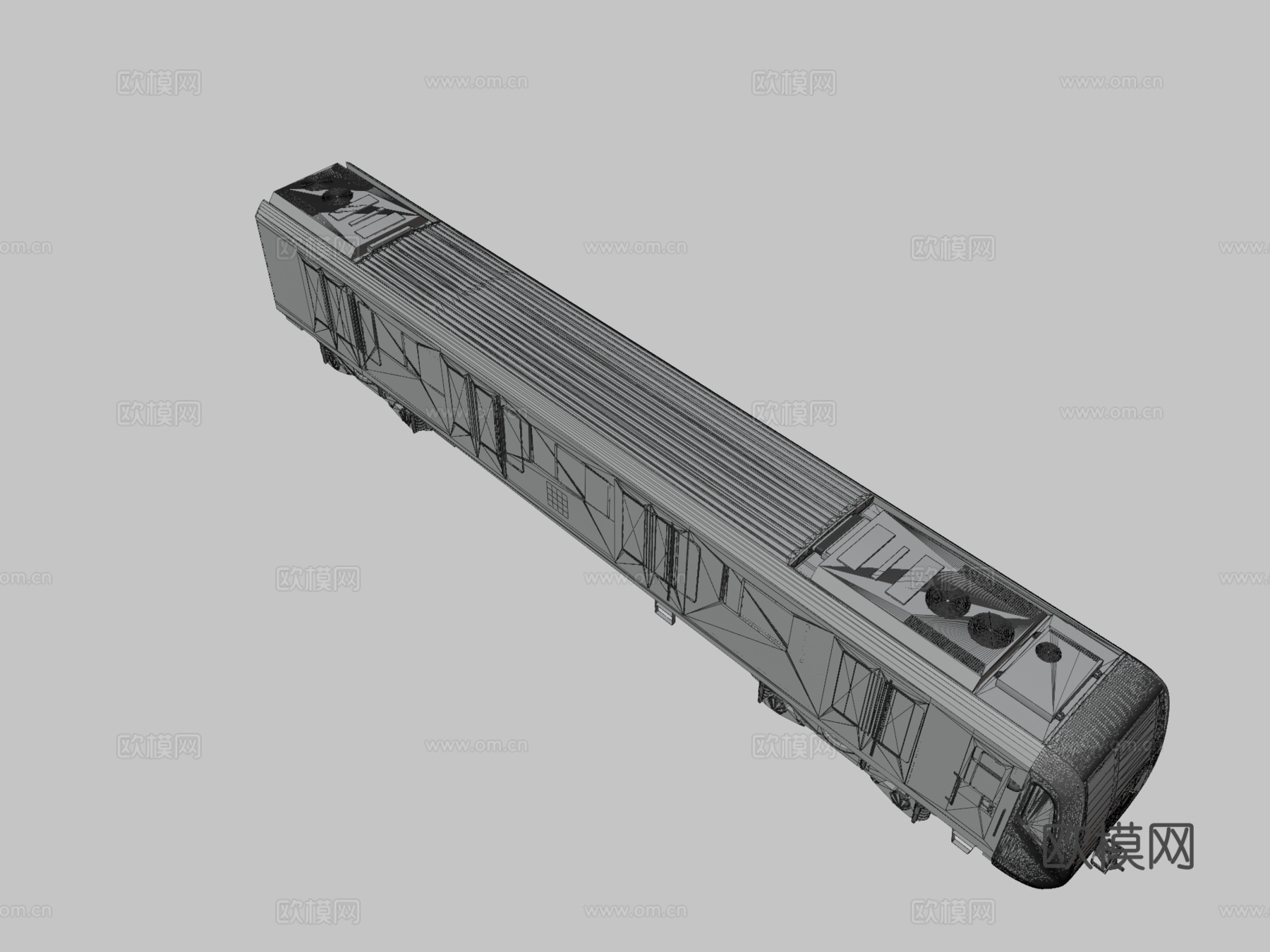 新莫斯科地铁车厢81-765系列3d模型下载（渲染图3）