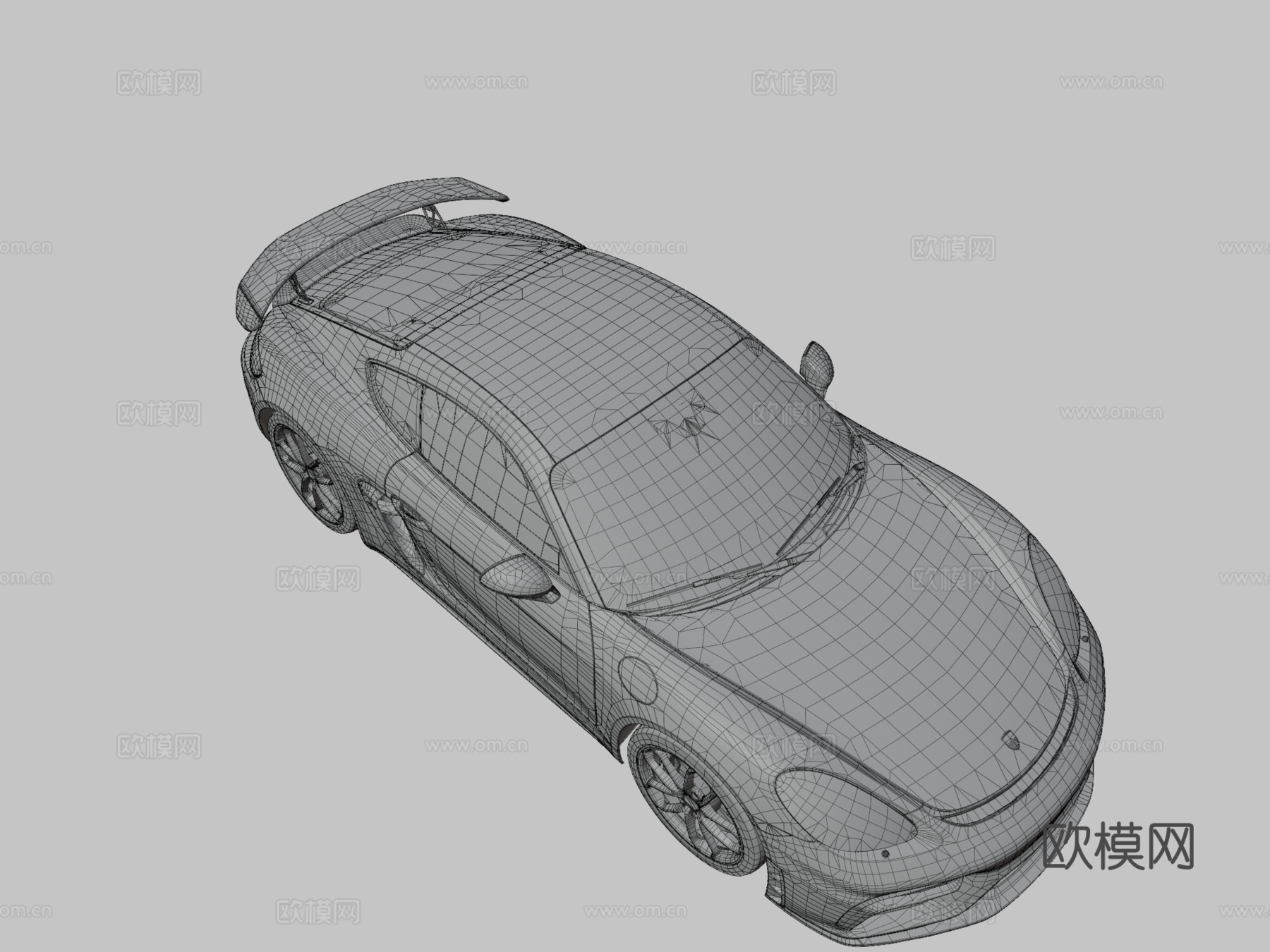 保时捷3d模型下载（渲染图3）