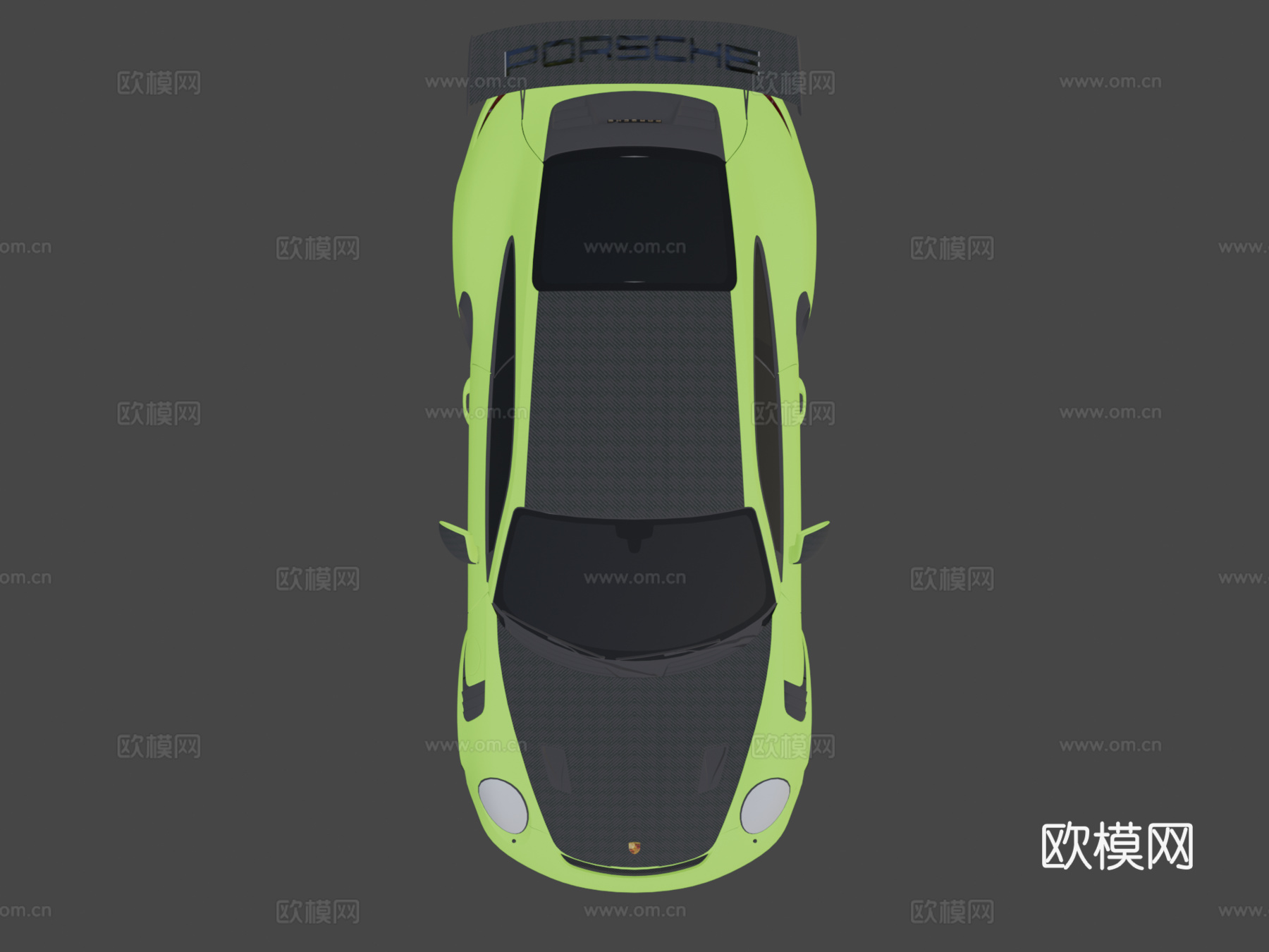 保时捷911（991-2）GT3 R.S.魏斯阿赫套件3d模型下载（渲染图7）