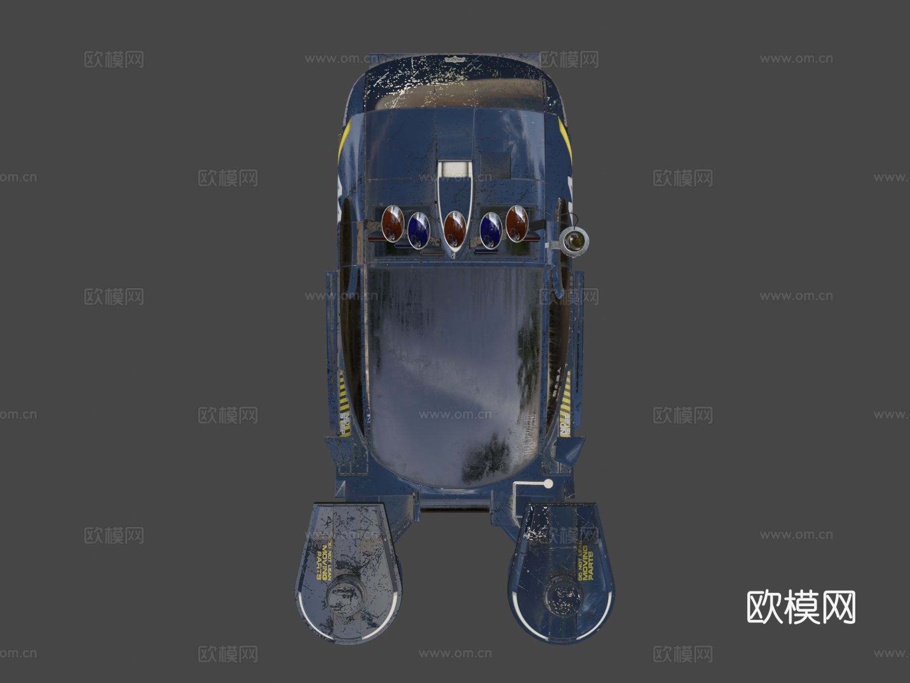 洛杉矶 2019 - 警用旋转车 (高多边形)3d模型下载（渲染图7）