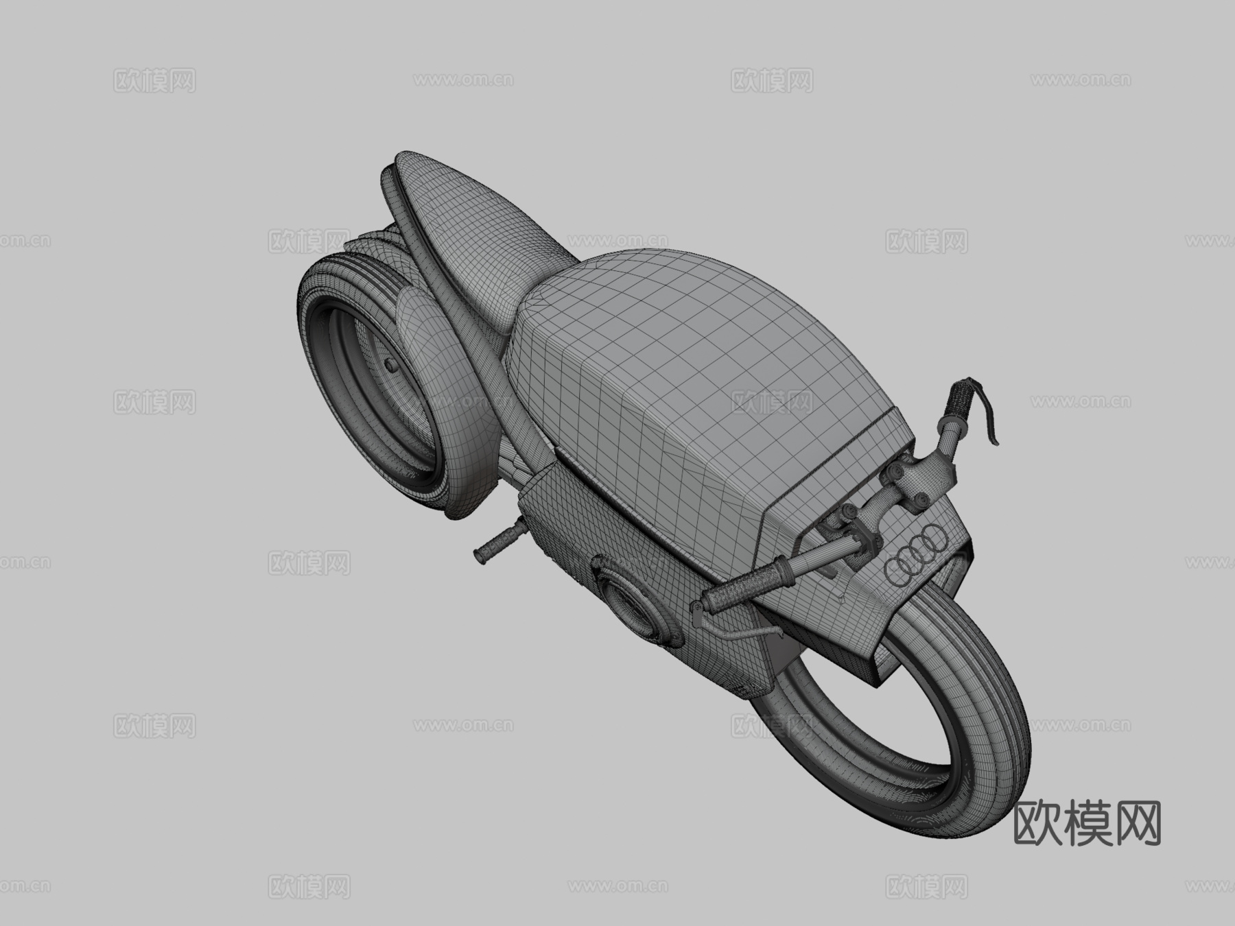 奥迪反叛者-一级方程式（高多边形）3d模型下载（渲染图3）