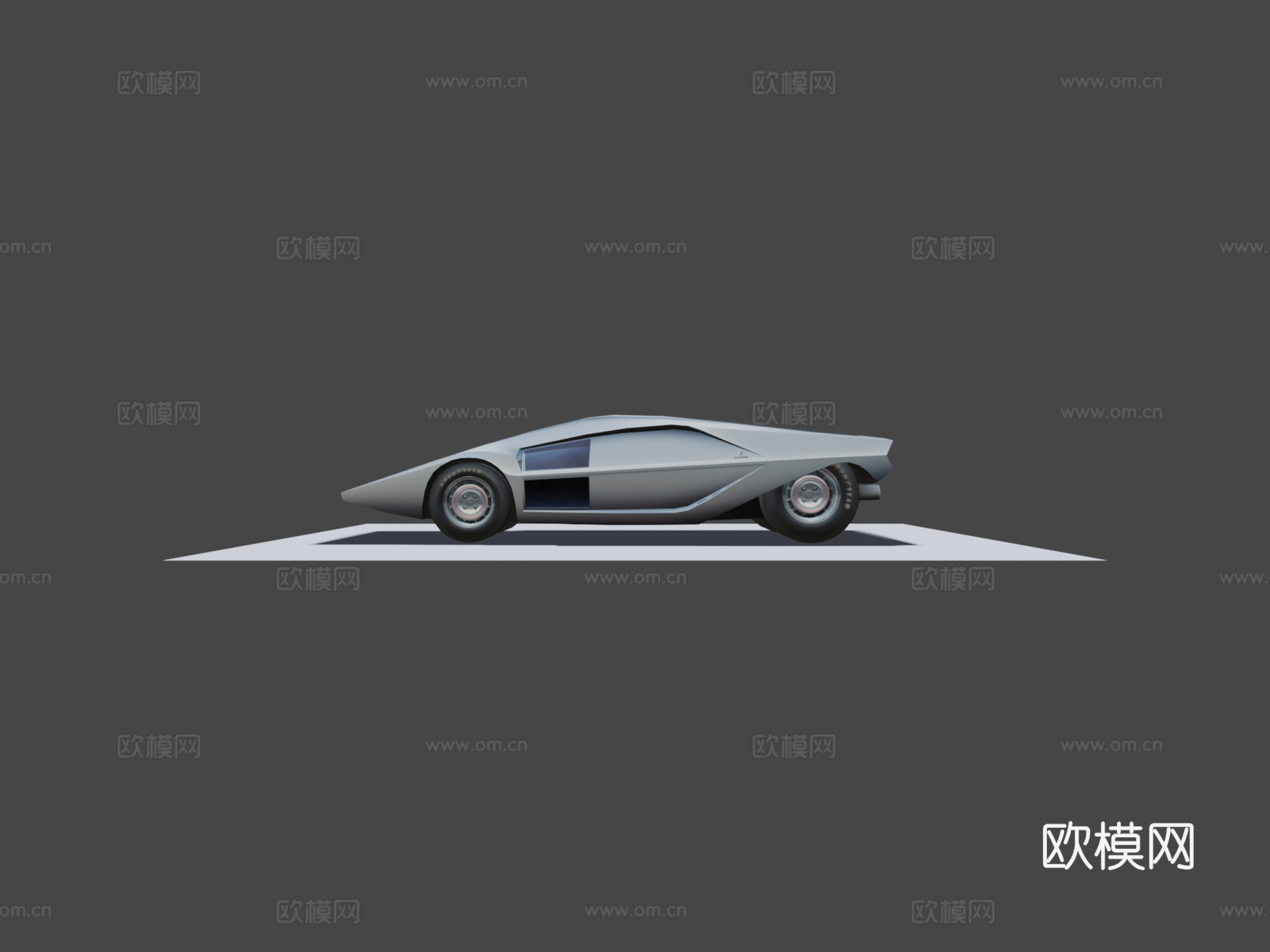 蓝旗亚斯特拉托斯零号1970（博通）3d模型下载（渲染图5）
