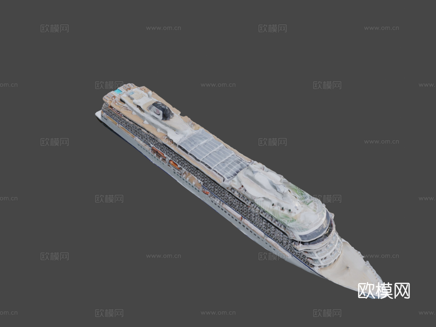 维京游轮3d模型下载（渲染图8）