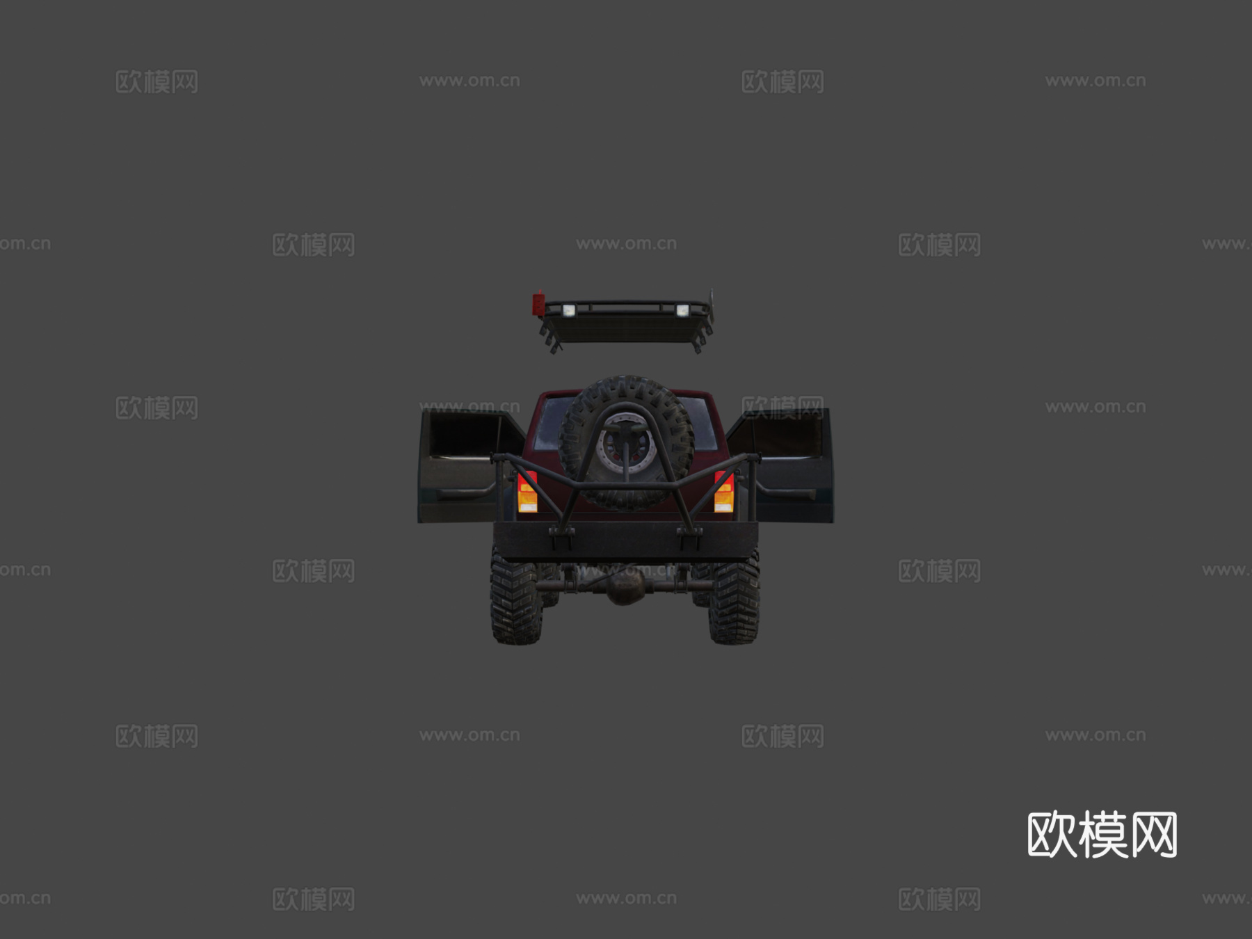 真实汽车8分离部件3d模型下载（渲染图5）