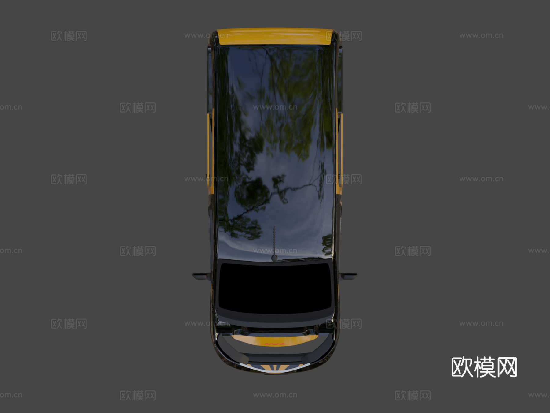 敦豪快递货车3d模型