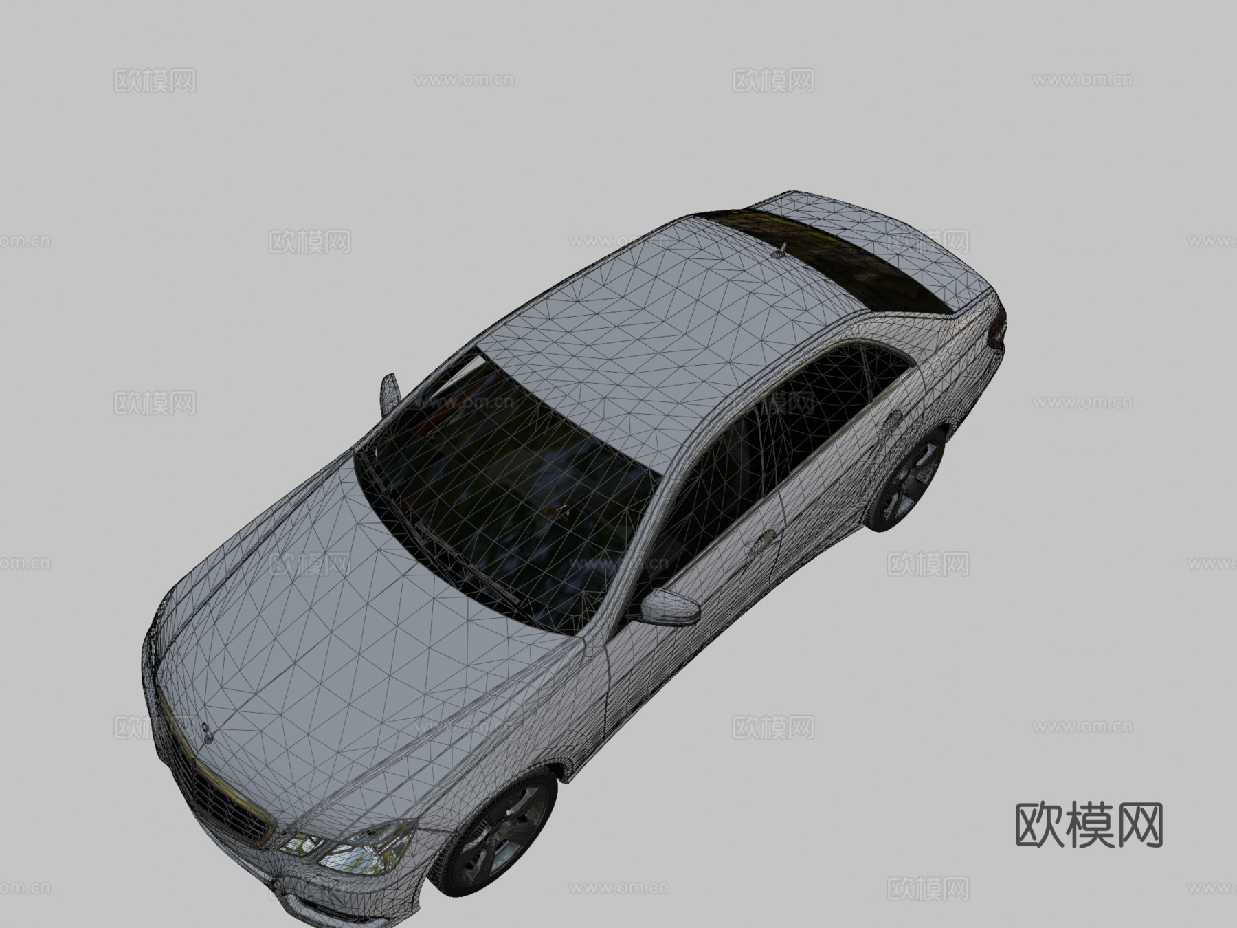 梅赛德斯-奔驰E级w2123d模型下载（渲染图2）