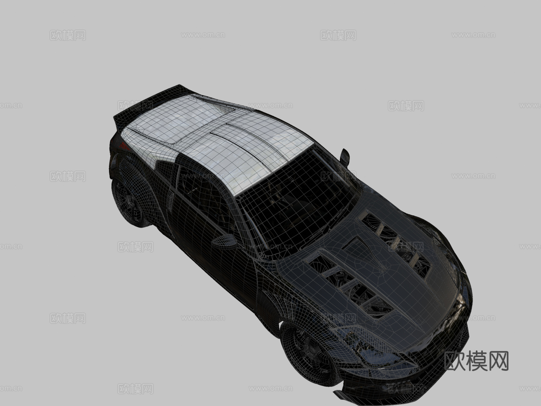 日产 350z Rocket Bunny3d模型下载（渲染图2）