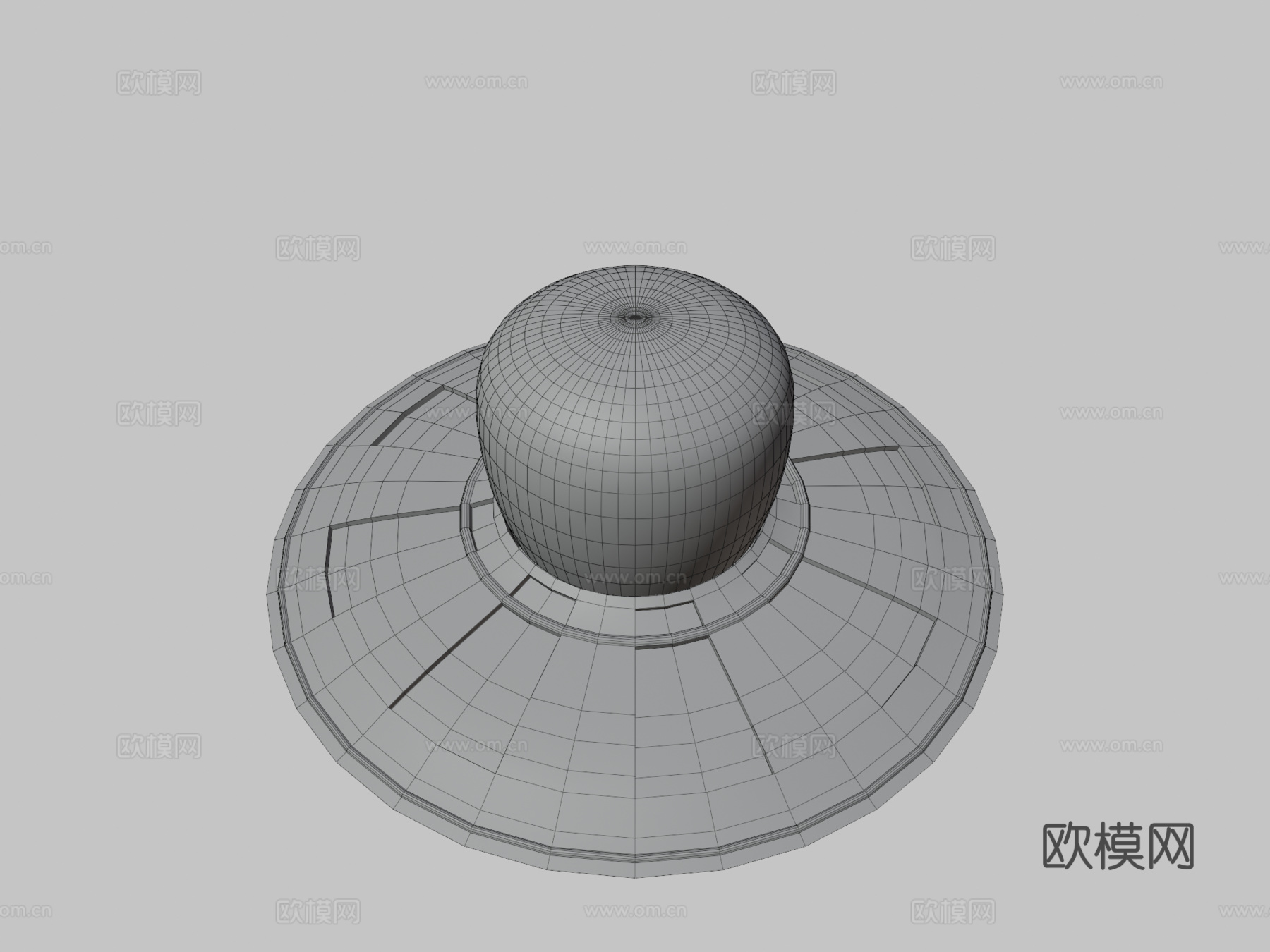 不明飞行物3d模型下载（渲染图3）