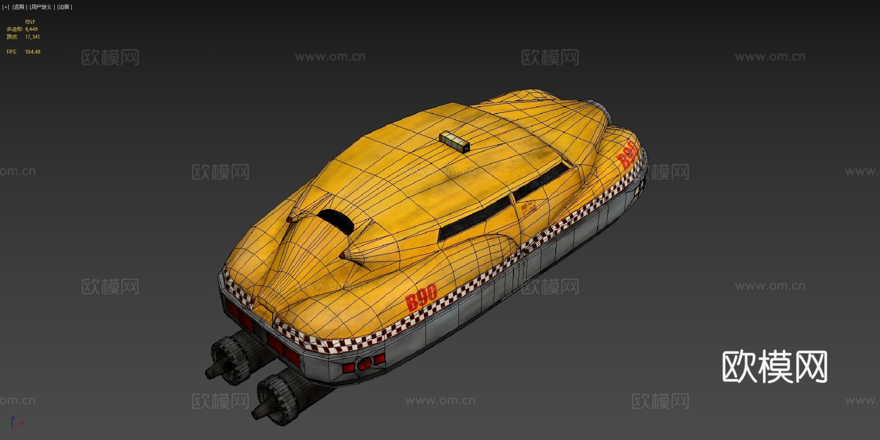 第五元素-科本的出租车（制作中）3d模型下载（渲染图4）