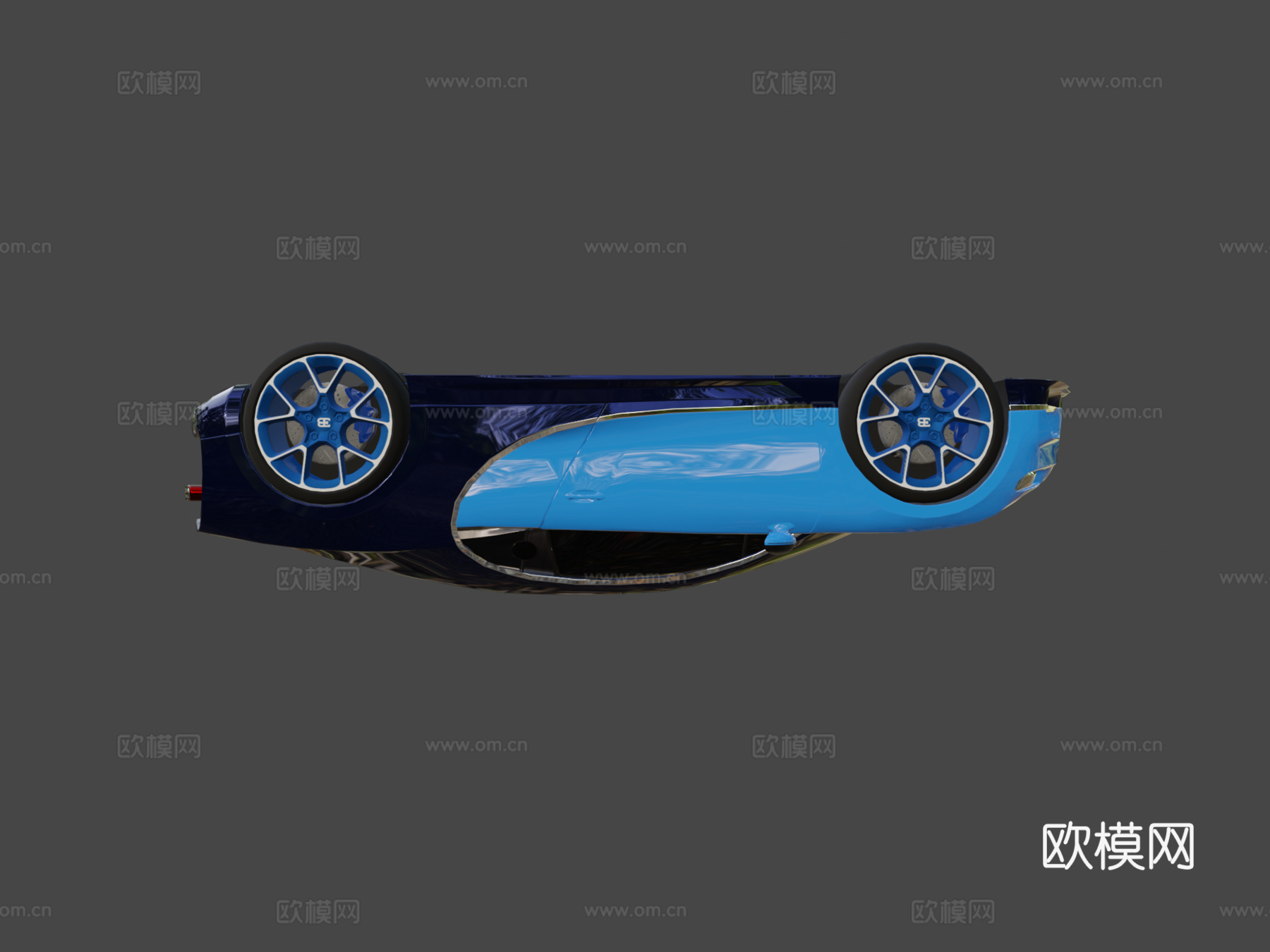 布加迪凯龙3d模型下载（渲染图6）