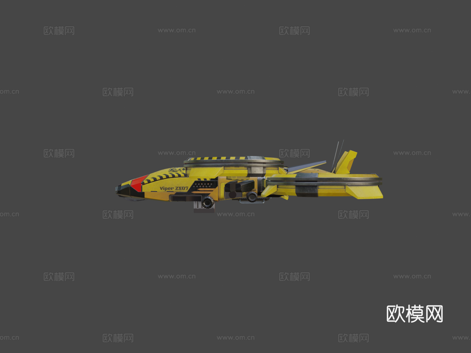 警用无人机-蝰蛇ZX073d模型下载（渲染图6）