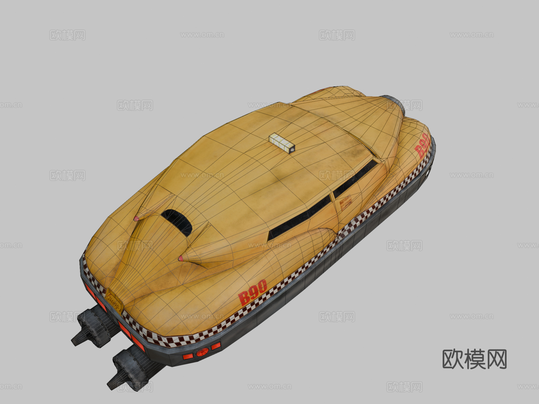 第五元素-科本的出租车（制作中）3d模型下载（渲染图2）