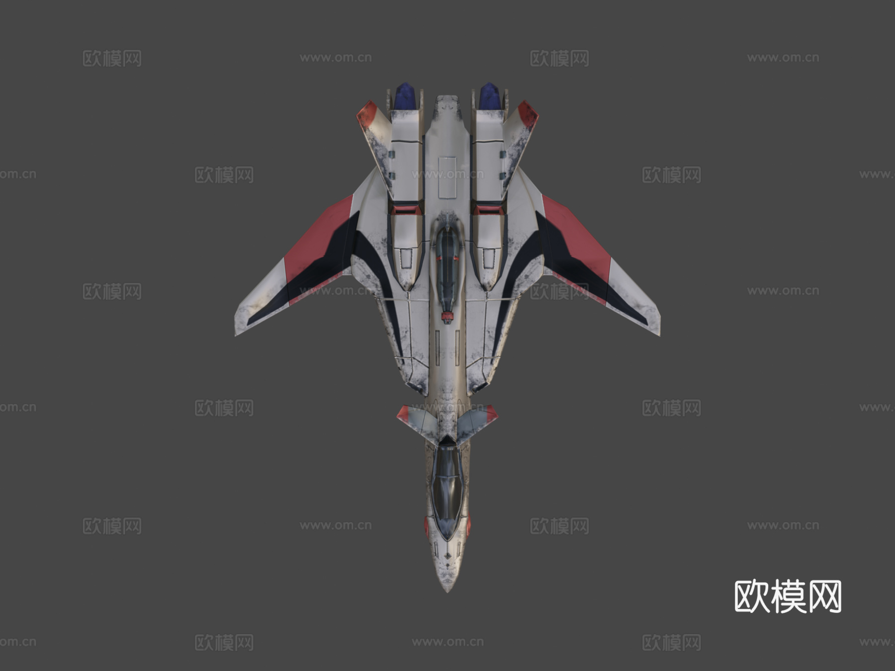 太空船超时空要塞YF-193d模型下载（渲染图8）