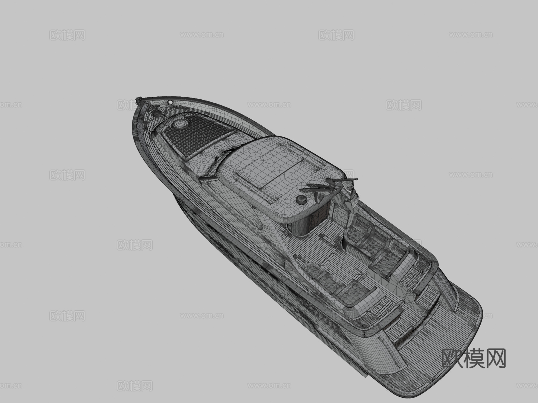摩托游艇 353d模型下载（渲染图3）