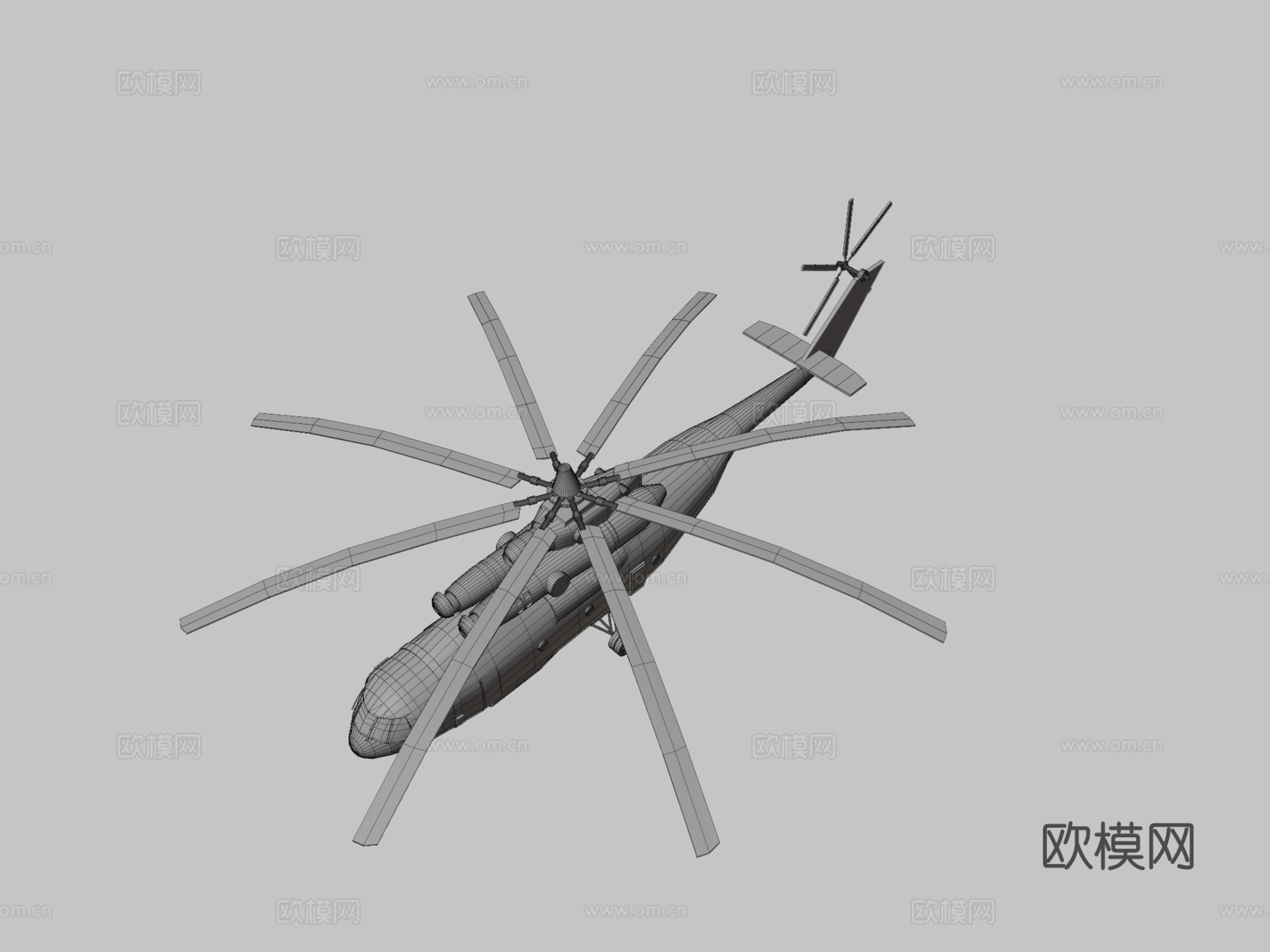 Mi-263d模型下载（渲染图3）