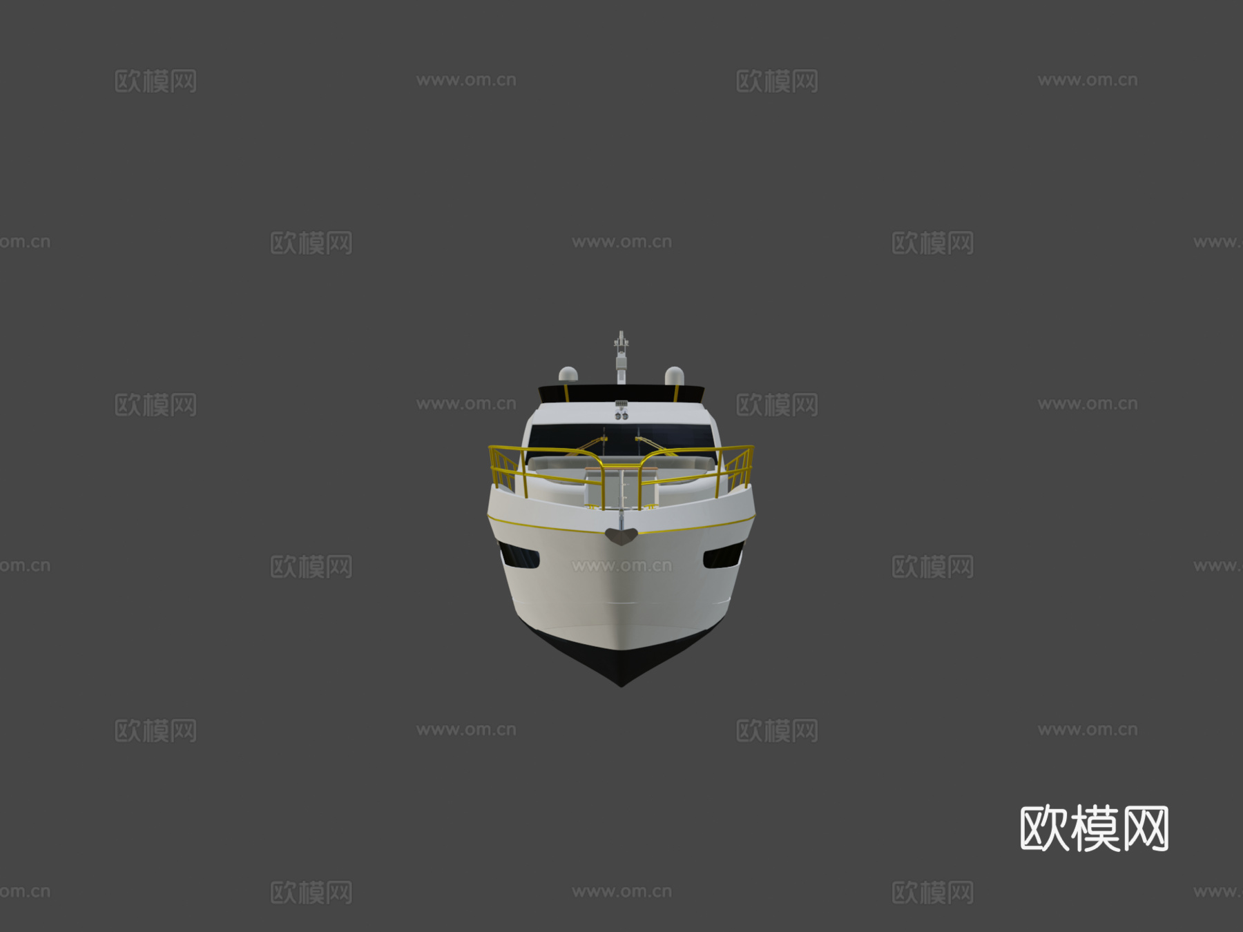 游艇3d模型下载（渲染图5）