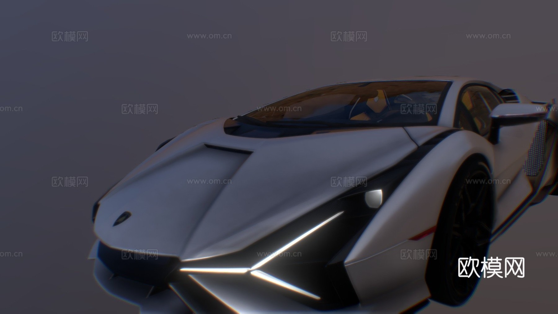 兰博基尼-西安3d模型下载（渲染图1）