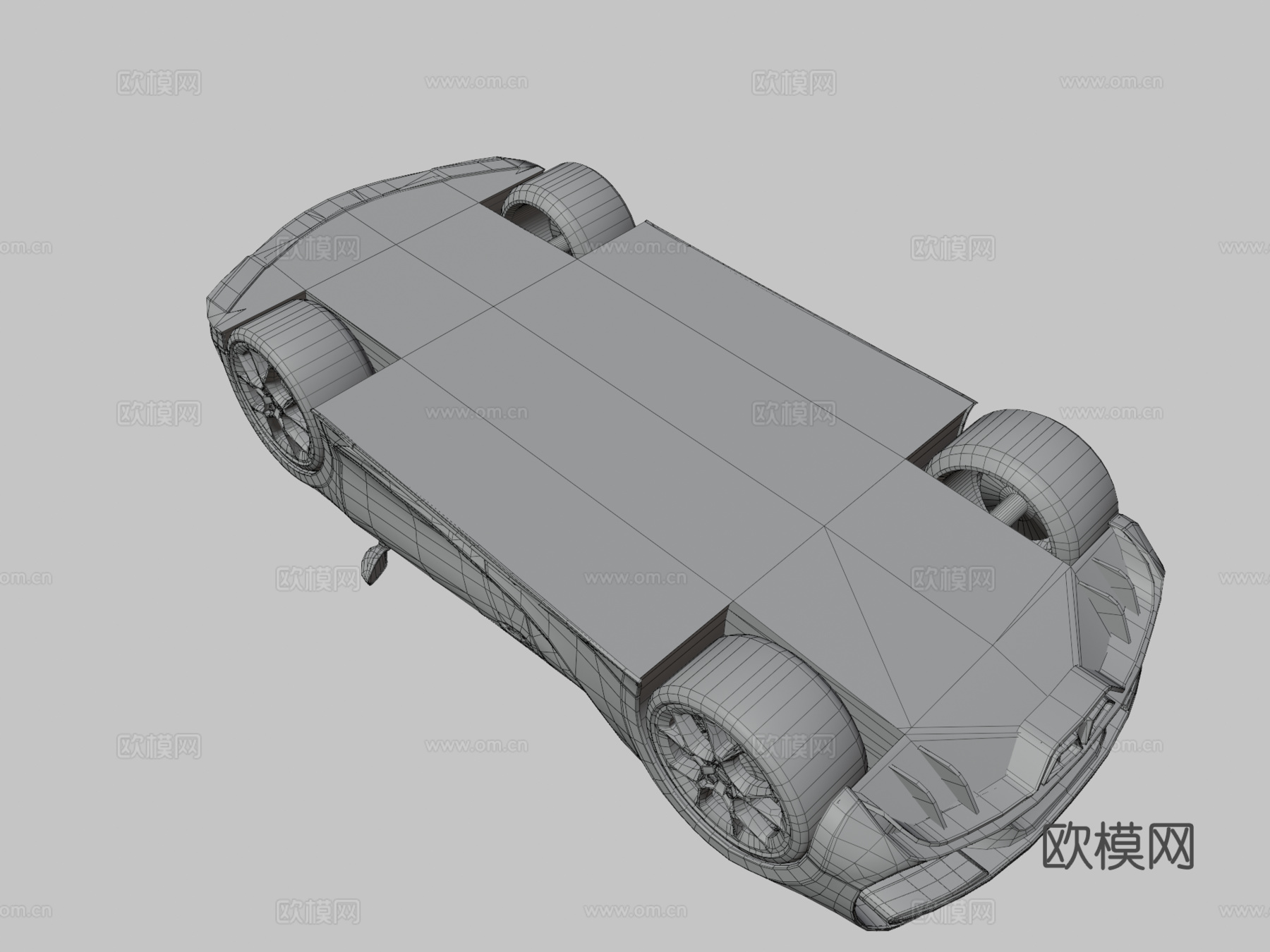 布加迪凯龙3d模型下载（渲染图3）