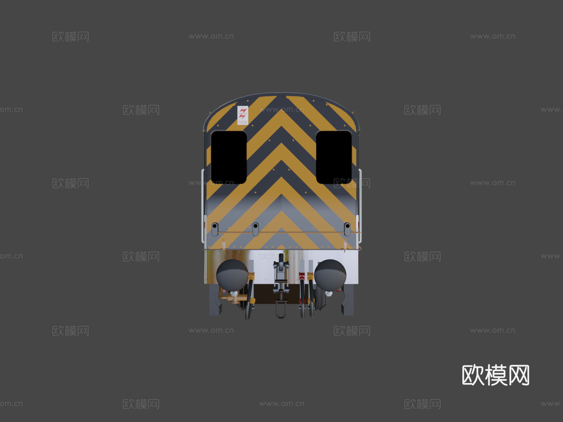 火车-BR08级调车机车燕子涂装3d模型下载（渲染图5）