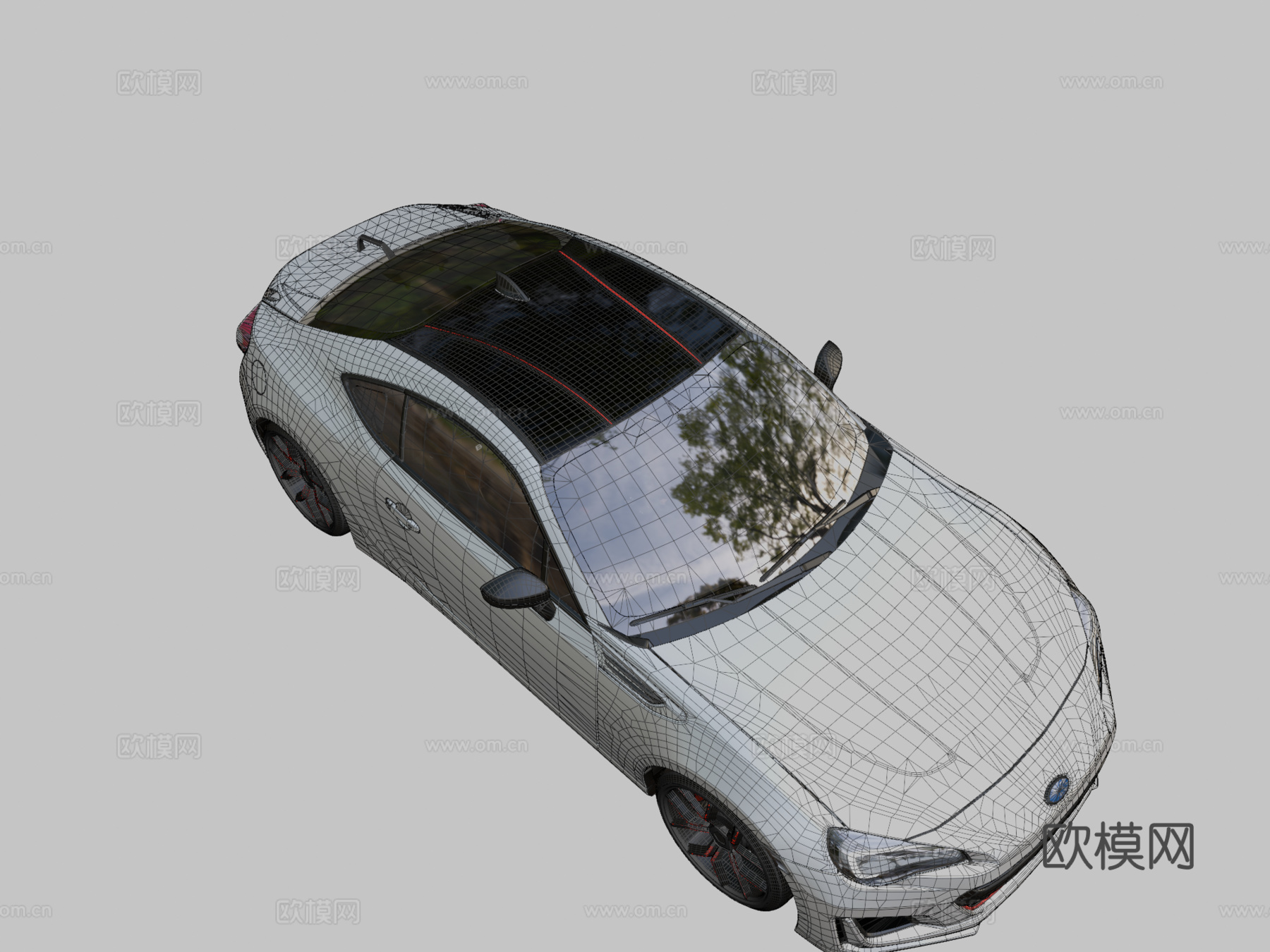 斯巴鲁BRZ3d模型下载（渲染图2）
