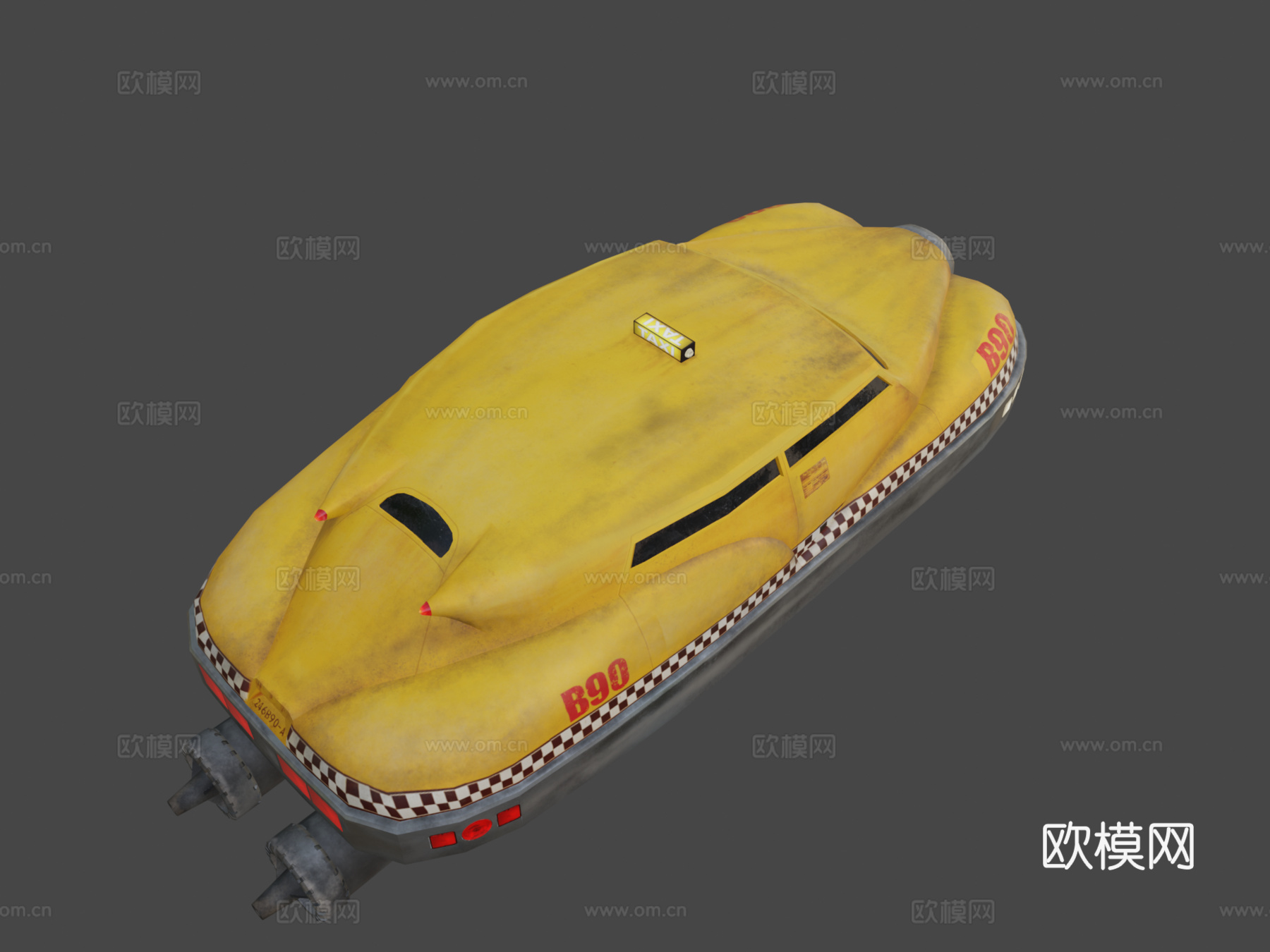 第五元素-科本的出租车（制作中）3d模型下载（渲染图8）