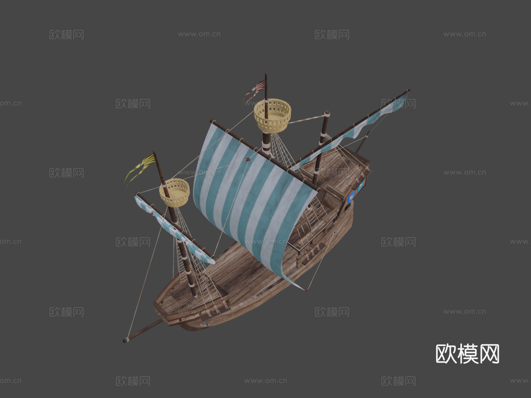 船J3d模型下载（渲染图8）