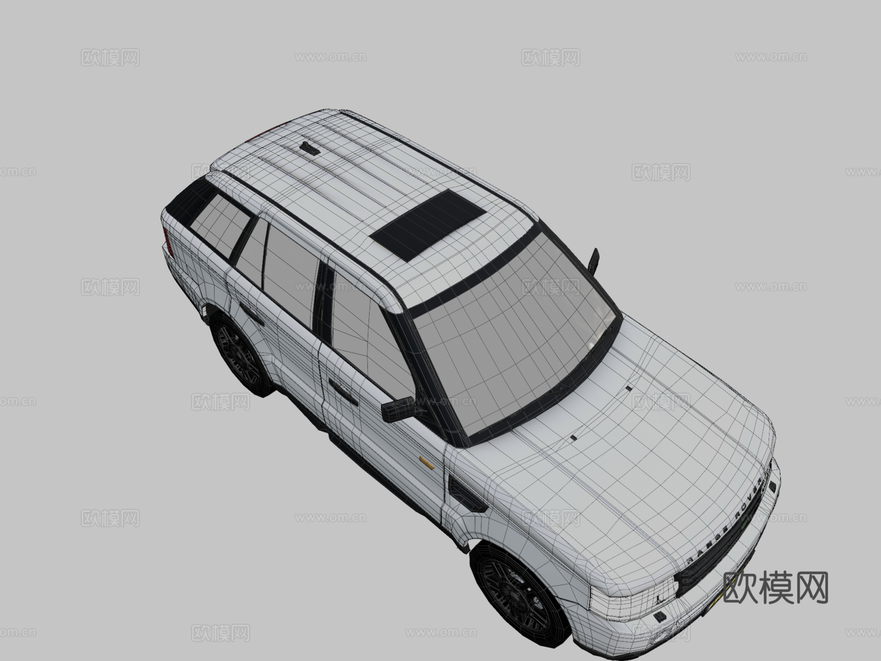 路虎揽胜运动版3d模型下载（渲染图2）