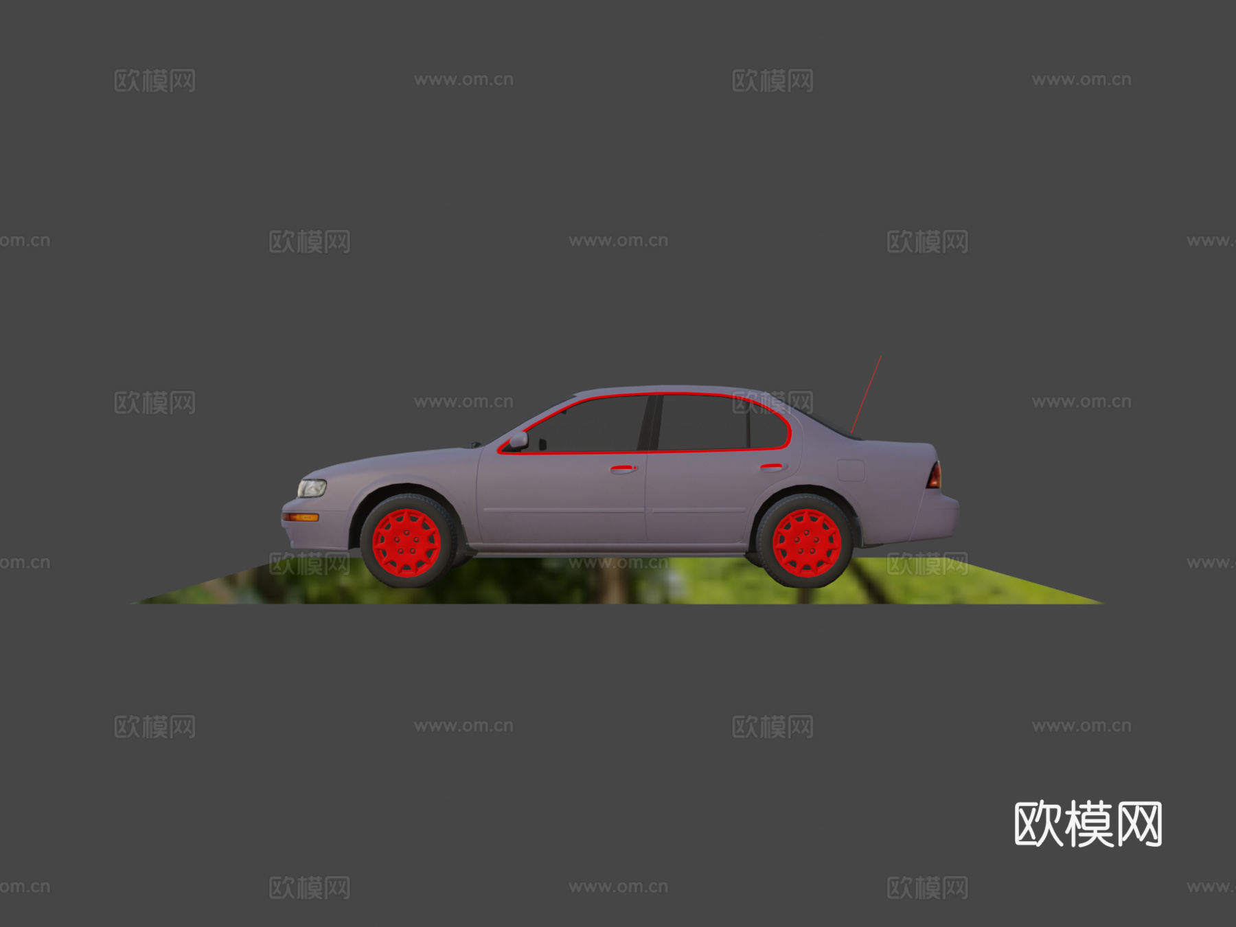 -1999日产千里马3d模型下载（渲染图5）