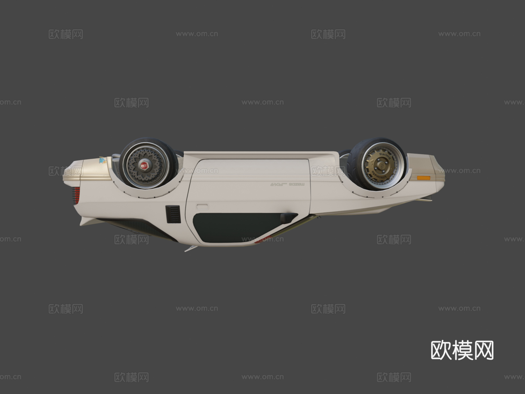 马自达 RX-7 FC 近未来改装3d模型下载（渲染图6）