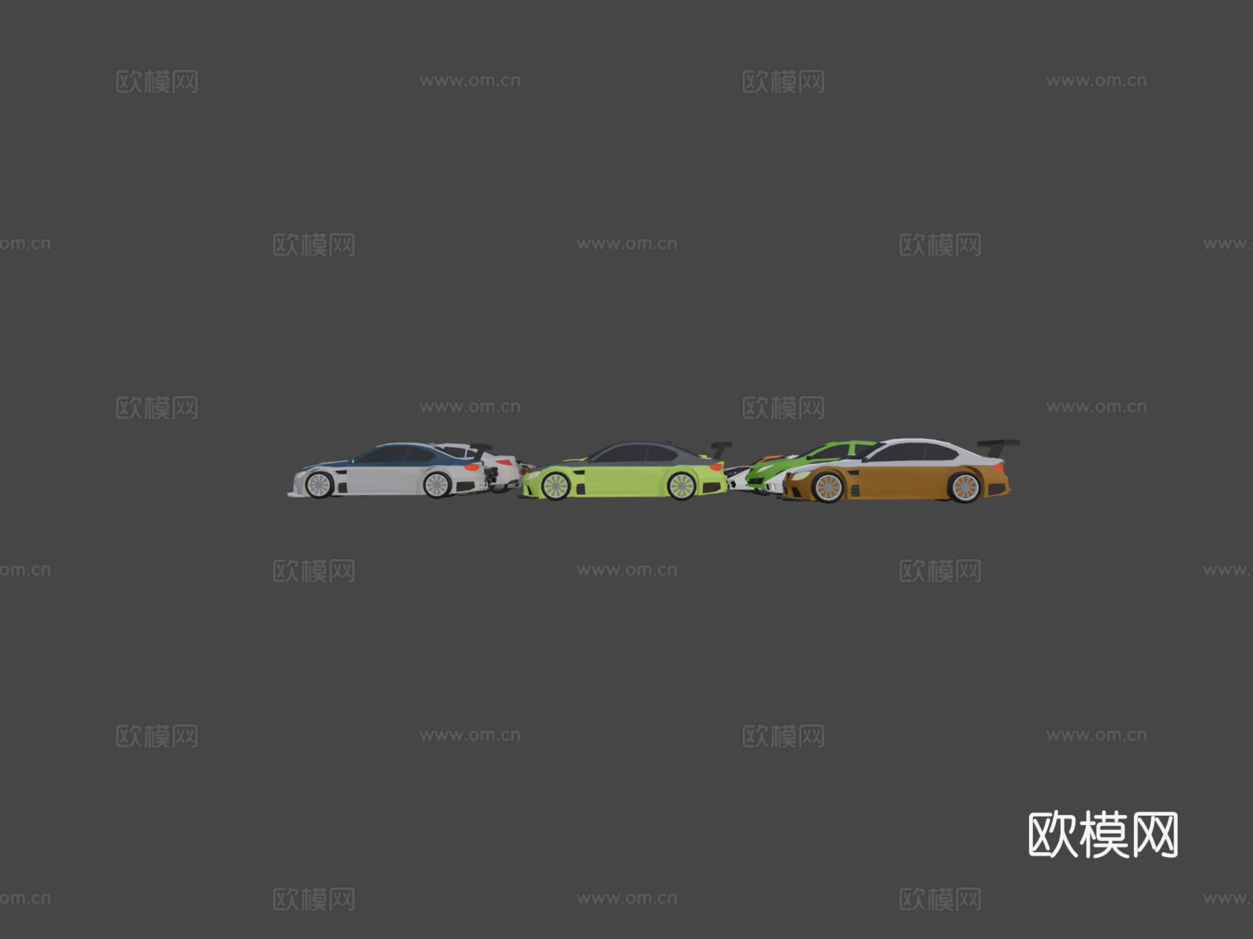 低多边形汽车资产第二部分3d模型